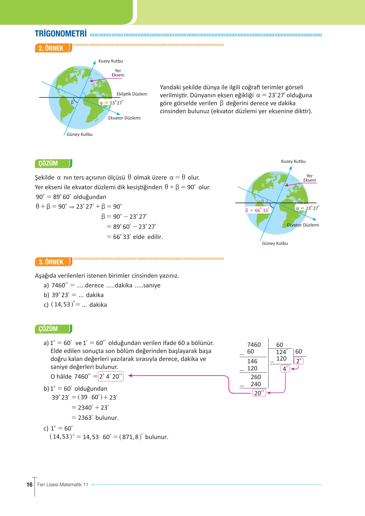 11. Sınıf Meb Yayınları Fen Lisesi Matematik Ders Kitabı Sayfa 16 Cevapları