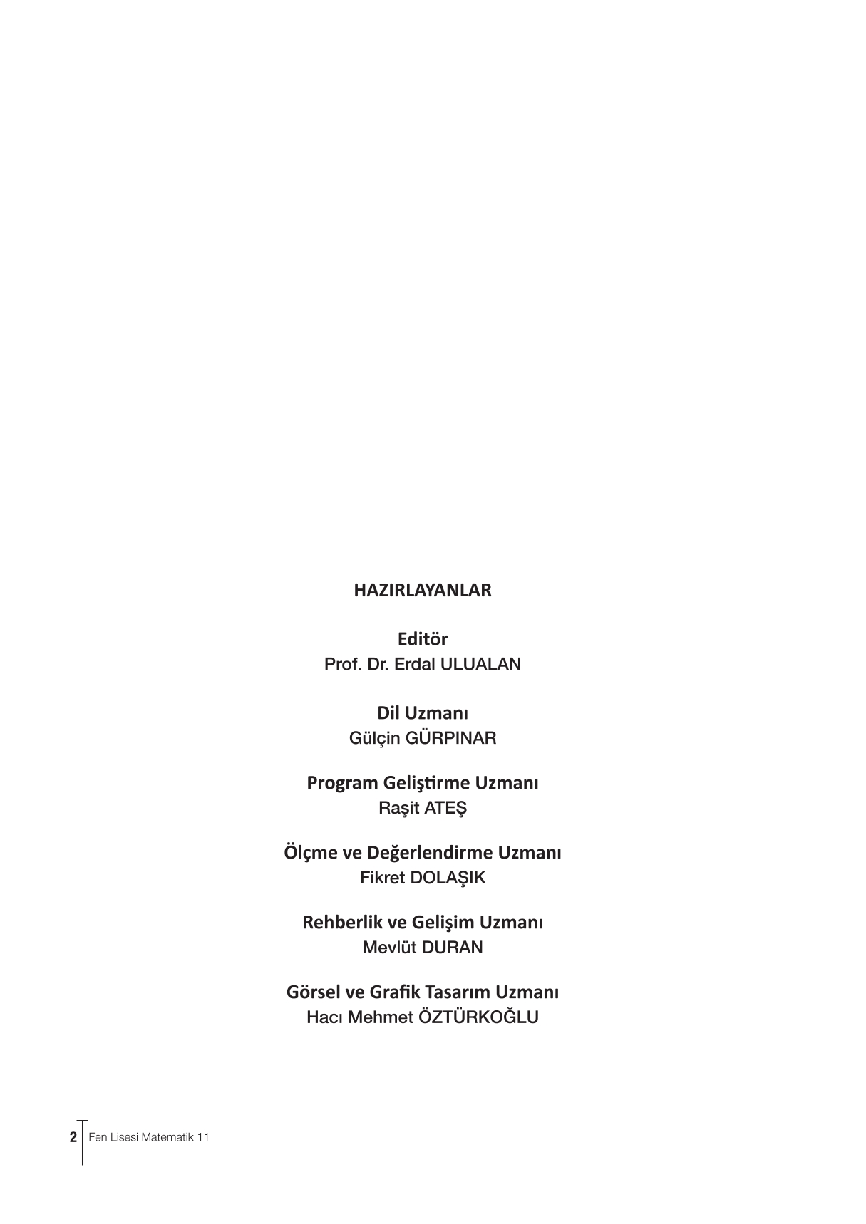 11. Sınıf Meb Yayınları Fen Lisesi Matematik Ders Kitabı Sayfa 2 Cevapları