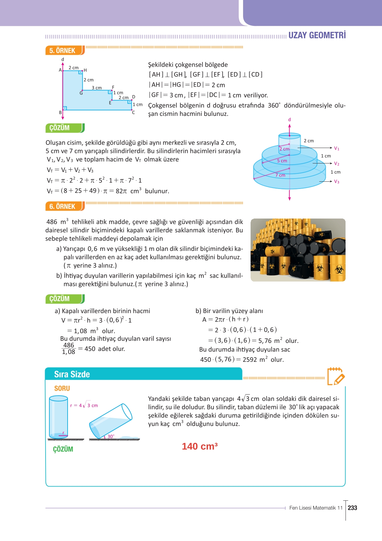 11. Sınıf Meb Yayınları Fen Lisesi Matematik Ders Kitabı Sayfa 233 Cevapları 11. Sınıf Meb Yayınları Fen Lisesi Matematik Ders Kitabı Sayfa 233 Cevapları