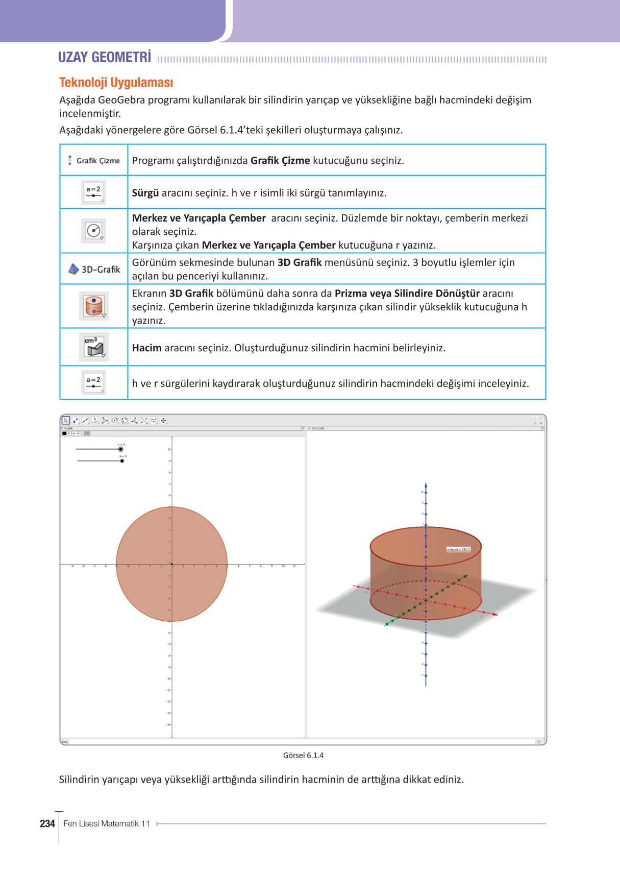 11. Sınıf Meb Yayınları Fen Lisesi Matematik Ders Kitabı Sayfa 234 Cevapları
