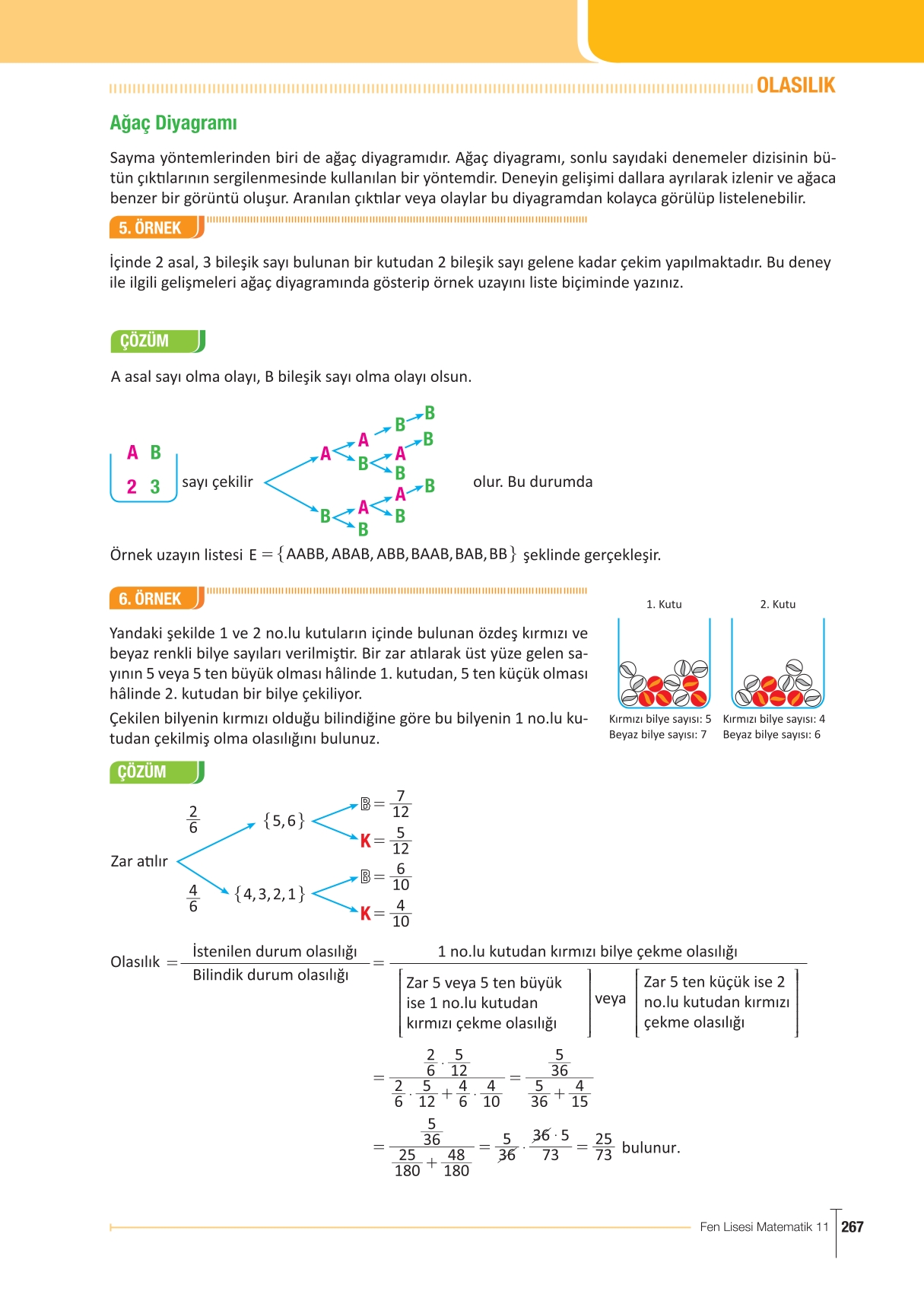11. Sınıf Meb Yayınları Fen Lisesi Matematik Ders Kitabı Sayfa 267 Cevapları