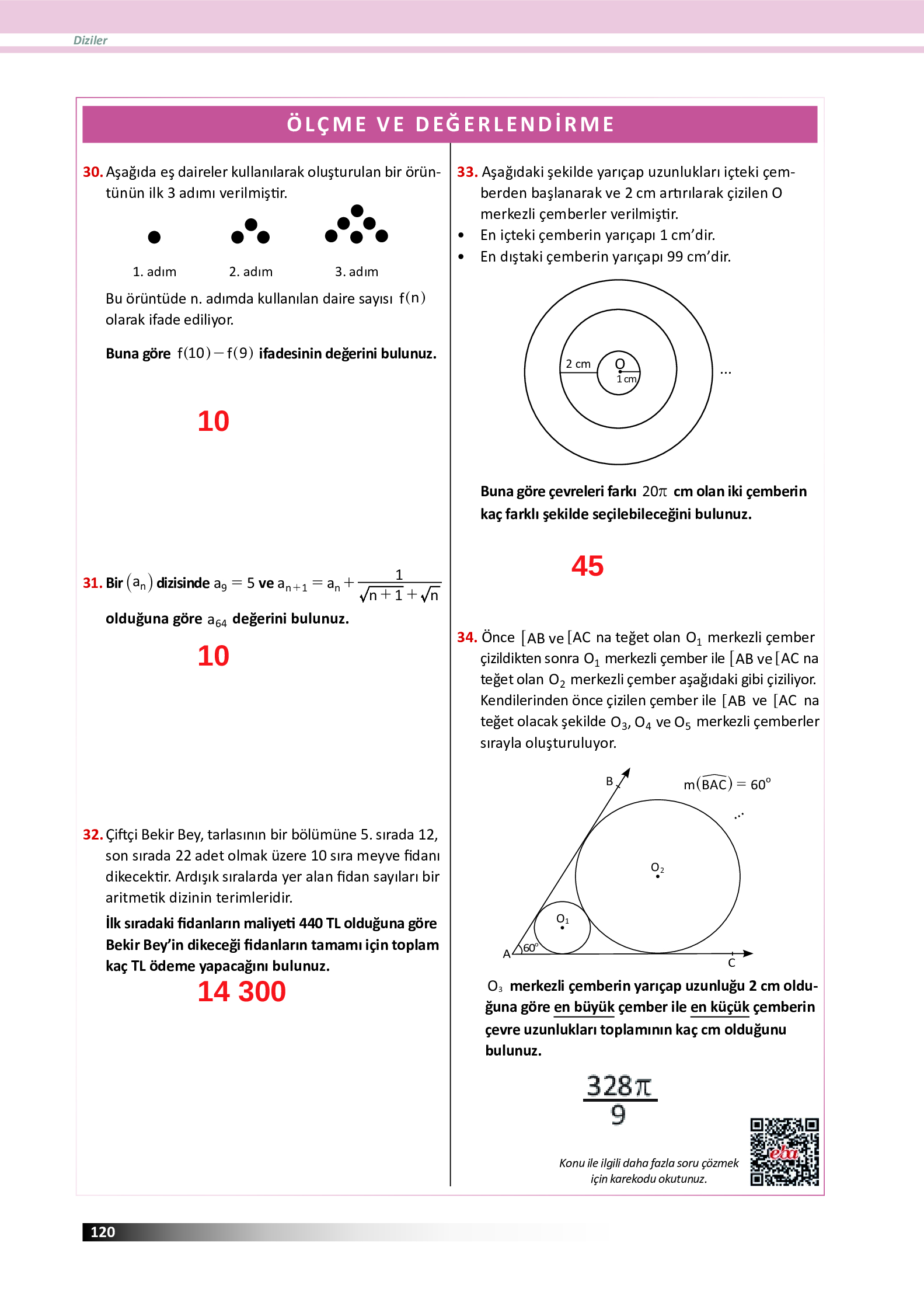 12. Sınıf Meb Yayınları Fen Lisesi Matematik Ders Kitabı Sayfa 120 Cevapları 12. Sınıf Meb Yayınları Fen Lisesi Matematik Ders Kitabı Sayfa 120 Cevapları