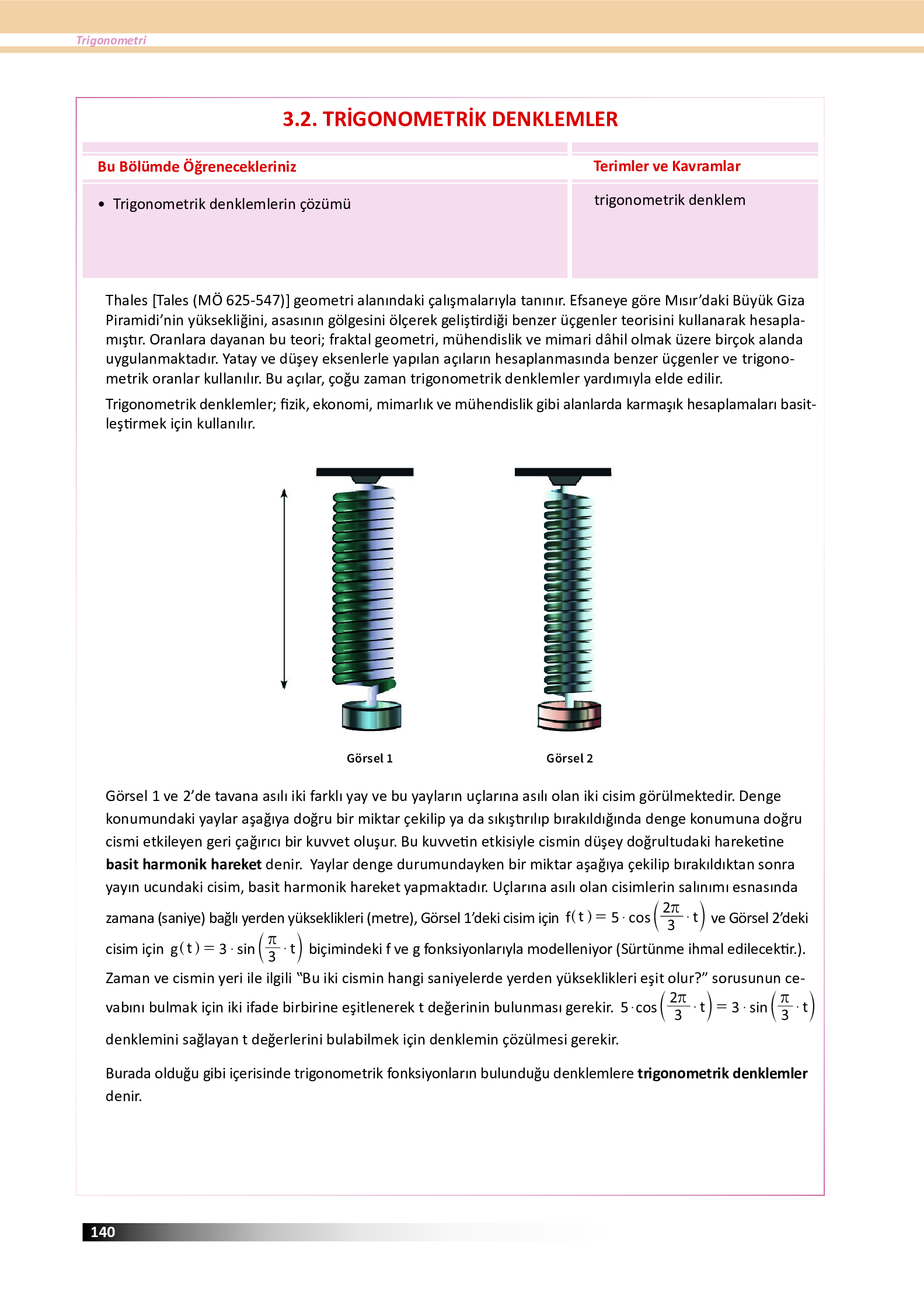 12. Sınıf Meb Yayınları Fen Lisesi Matematik Ders Kitabı Sayfa 140 Cevapları 12. Sınıf Meb Yayınları Fen Lisesi Matematik Ders Kitabı Sayfa 140 Cevapları