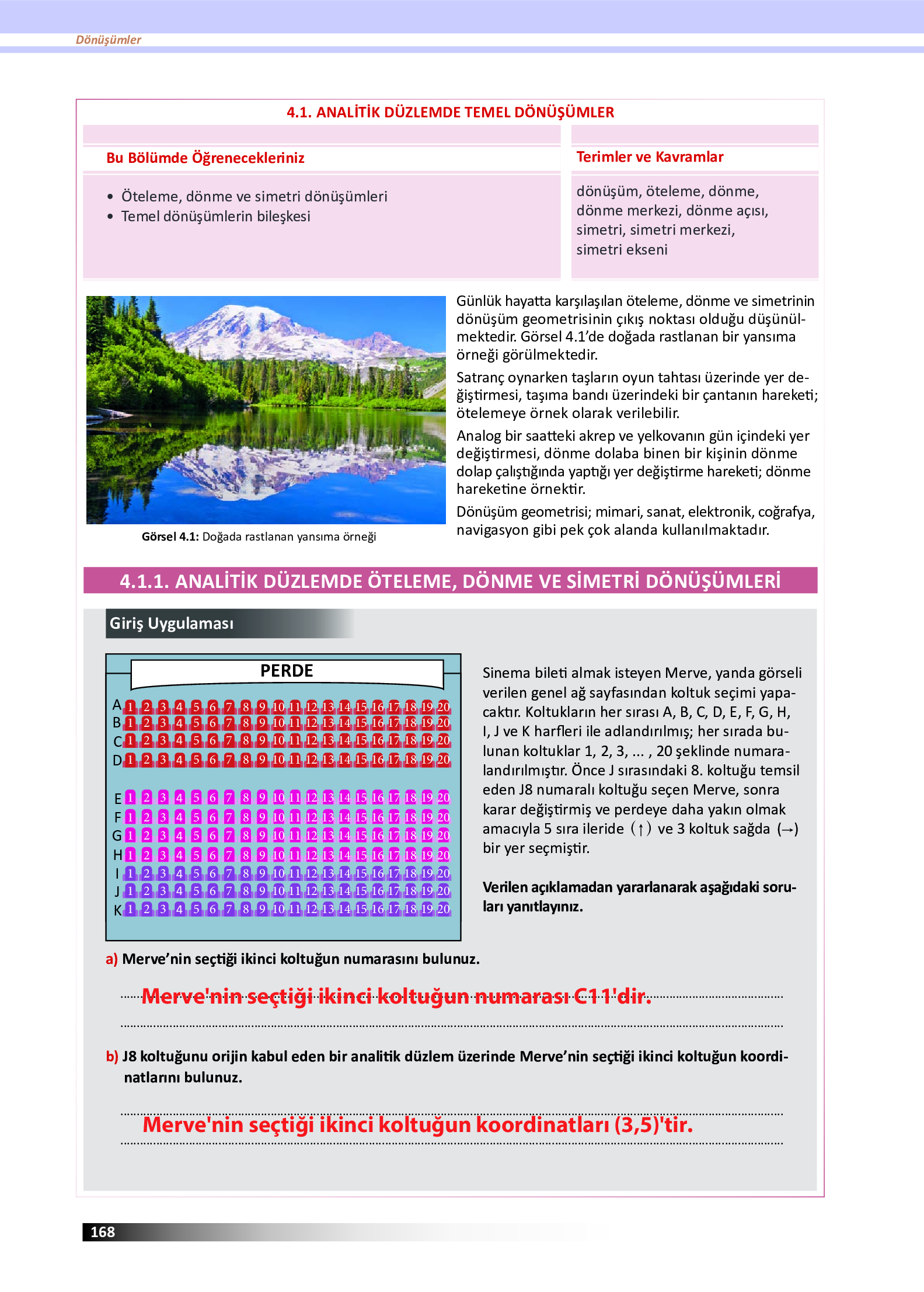 12. Sınıf Meb Yayınları Fen Lisesi Matematik Ders Kitabı Sayfa 168 Cevapları 12. Sınıf Meb Yayınları Fen Lisesi Matematik Ders Kitabı Sayfa 168 Cevapları