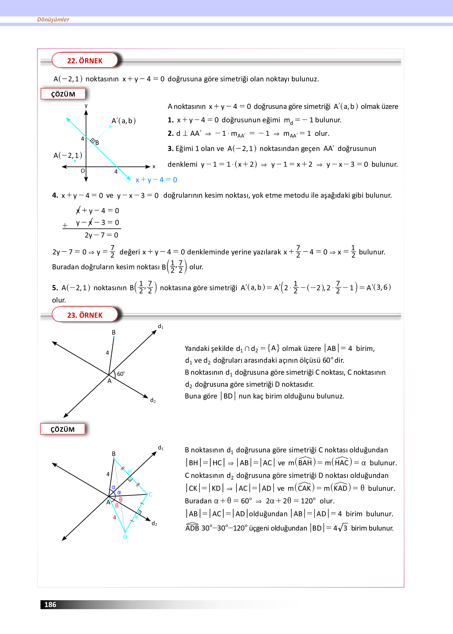 12. Sınıf Meb Yayınları Fen Lisesi Matematik Ders Kitabı Sayfa 186 Cevapları 12. Sınıf Meb Yayınları Fen Lisesi Matematik Ders Kitabı Sayfa 186 Cevapları