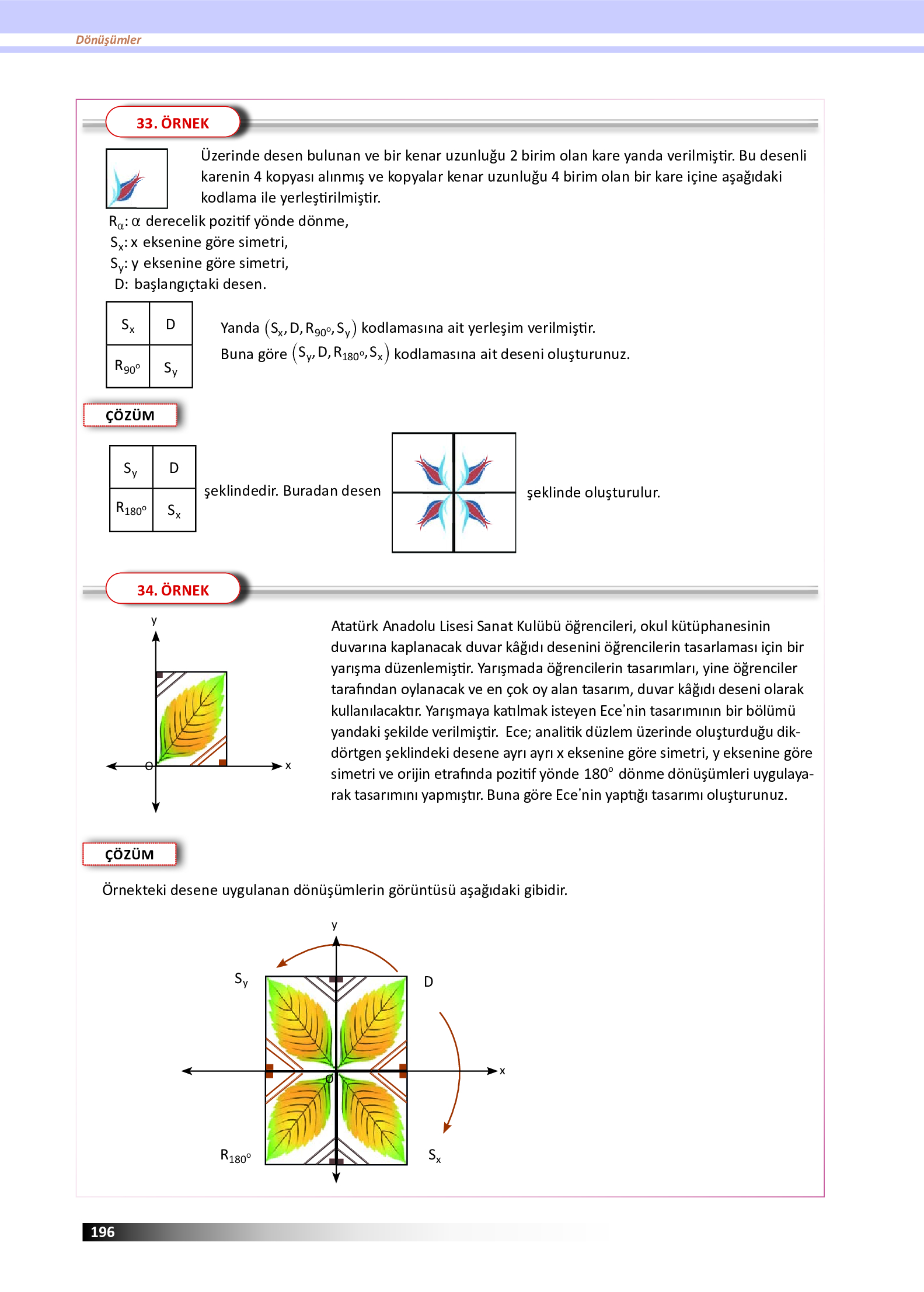 12. Sınıf Meb Yayınları Fen Lisesi Matematik Ders Kitabı Sayfa 196 Cevapları
