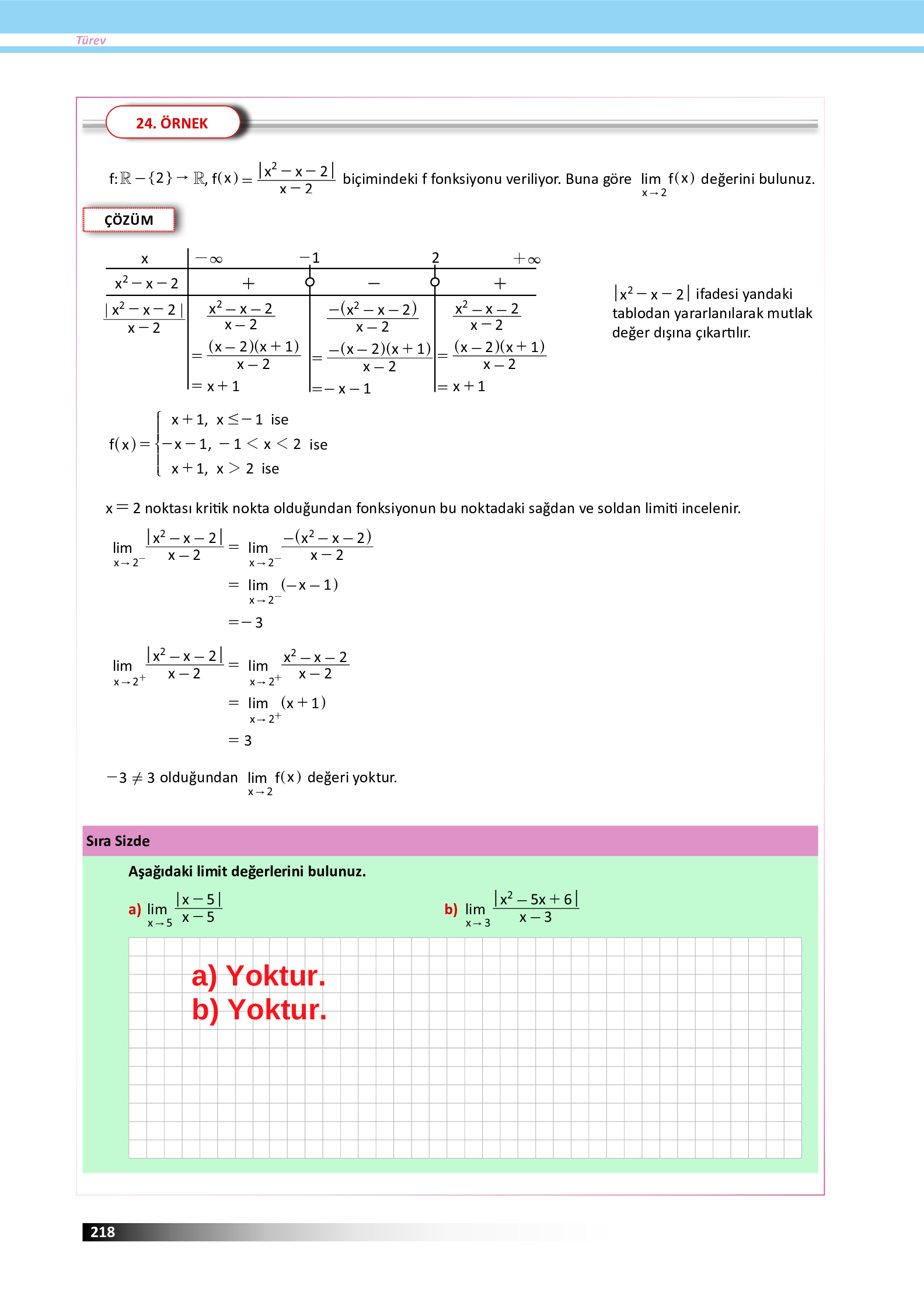12. Sınıf Meb Yayınları Fen Lisesi Matematik Ders Kitabı Sayfa 218 Cevapları 12. Sınıf Meb Yayınları Fen Lisesi Matematik Ders Kitabı Sayfa 218 Cevapları