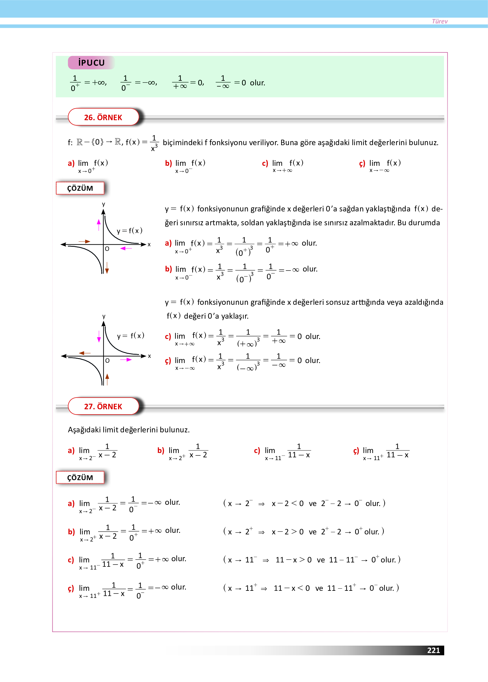12. Sınıf Meb Yayınları Fen Lisesi Matematik Ders Kitabı Sayfa 221 Cevapları 12. Sınıf Meb Yayınları Fen Lisesi Matematik Ders Kitabı Sayfa 221 Cevapları