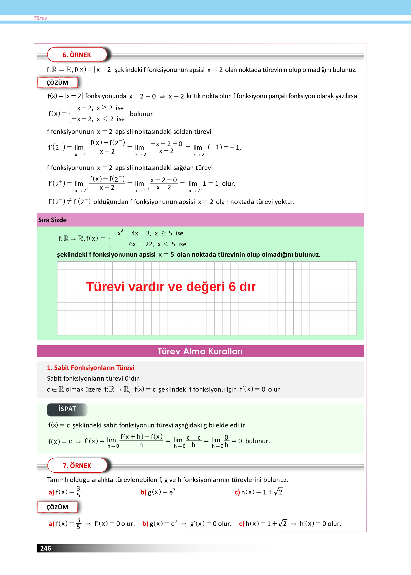 12. Sınıf Meb Yayınları Fen Lisesi Matematik Ders Kitabı Sayfa 246 Cevapları 12. Sınıf Meb Yayınları Fen Lisesi Matematik Ders Kitabı Sayfa 246 Cevapları