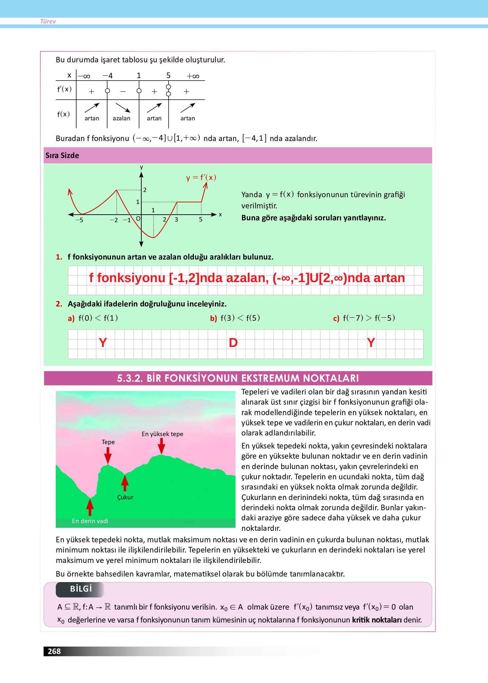 12. Sınıf Meb Yayınları Fen Lisesi Matematik Ders Kitabı Sayfa 268 Cevapları 12. Sınıf Meb Yayınları Fen Lisesi Matematik Ders Kitabı Sayfa 268 Cevapları