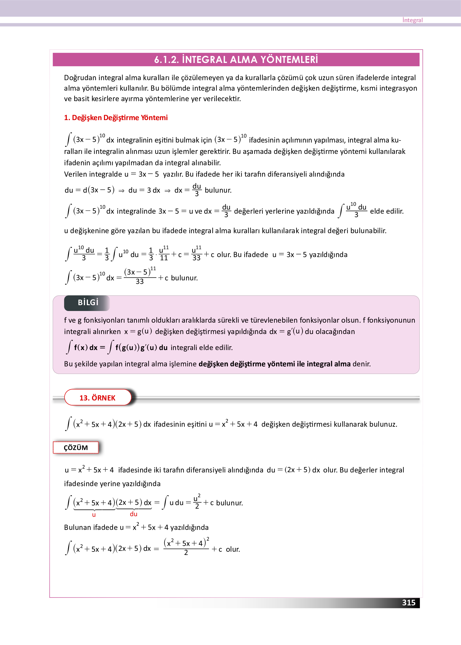 12. Sınıf Meb Yayınları Fen Lisesi Matematik Ders Kitabı Sayfa 315 Cevapları 12. Sınıf Meb Yayınları Fen Lisesi Matematik Ders Kitabı Sayfa 315 Cevapları