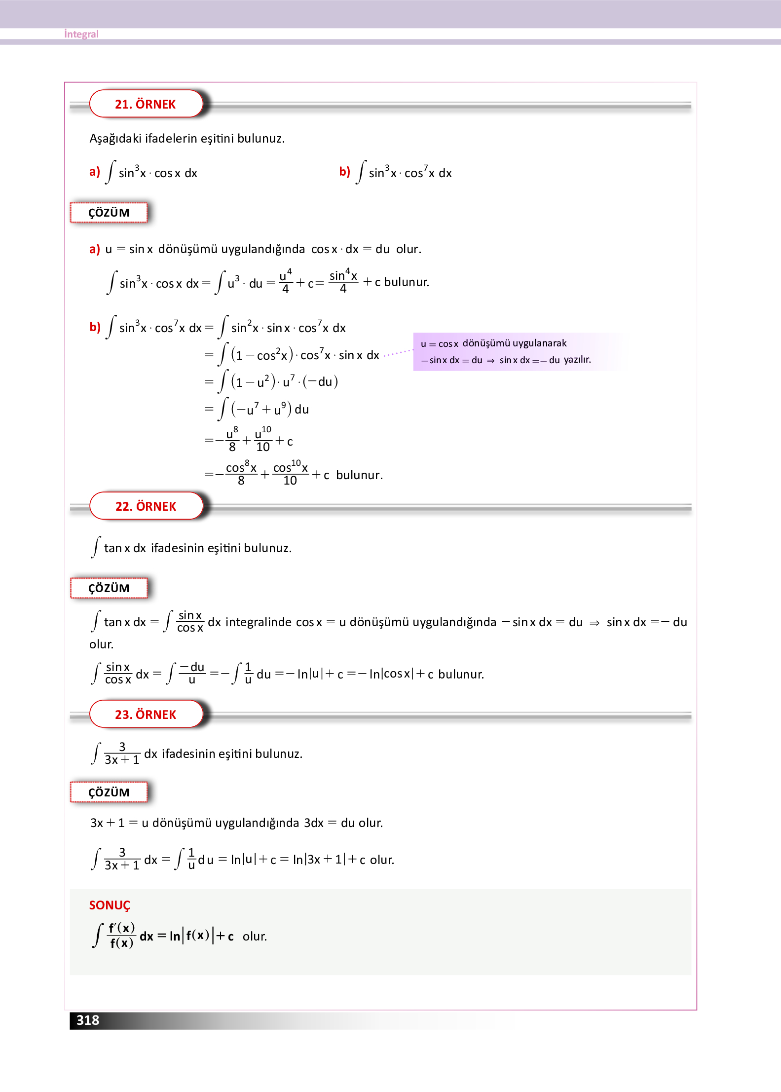 12. Sınıf Meb Yayınları Fen Lisesi Matematik Ders Kitabı Sayfa 318 Cevapları 12. Sınıf Meb Yayınları Fen Lisesi Matematik Ders Kitabı Sayfa 318 Cevapları