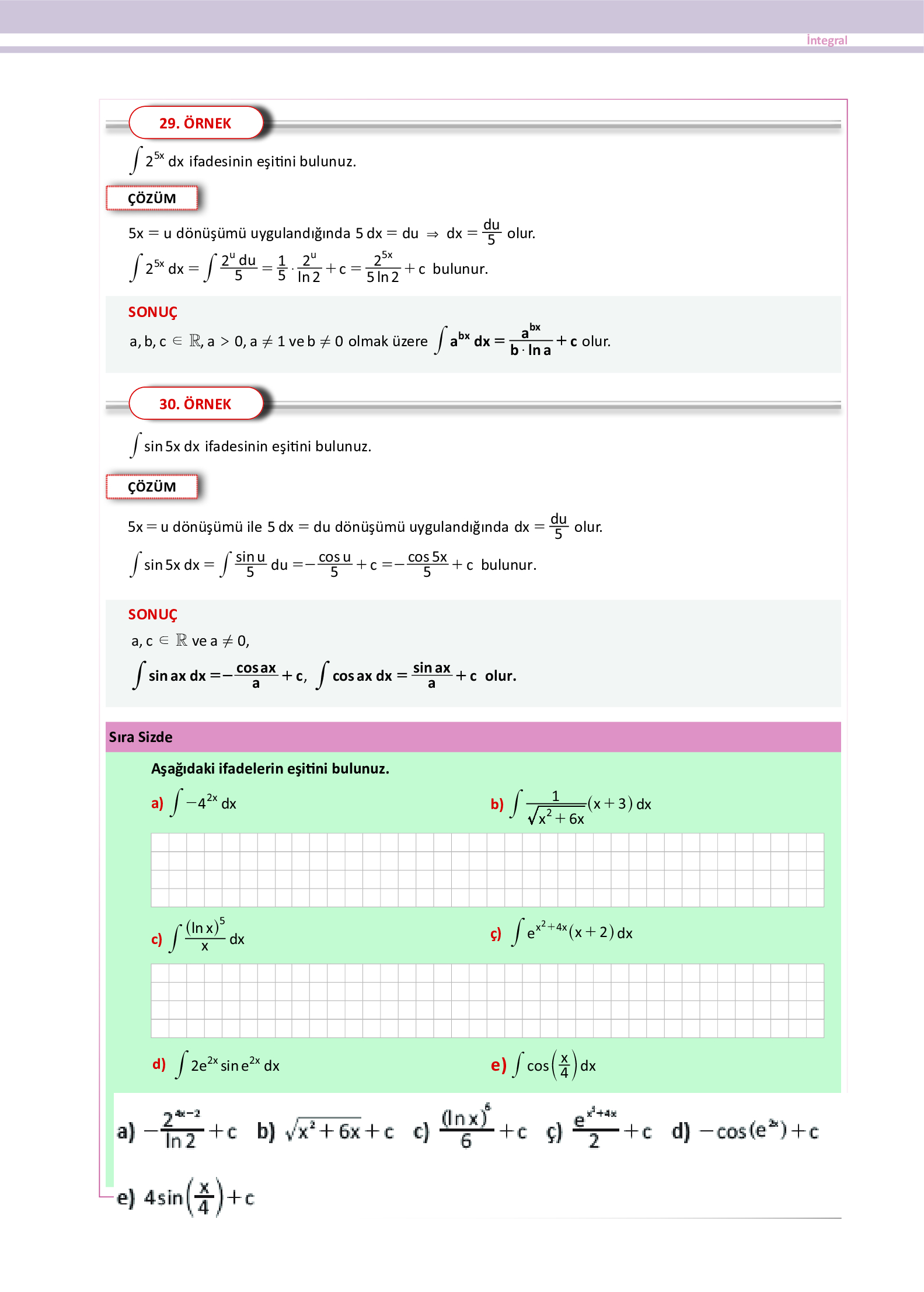 12. Sınıf Meb Yayınları Fen Lisesi Matematik Ders Kitabı Sayfa 321 Cevapları