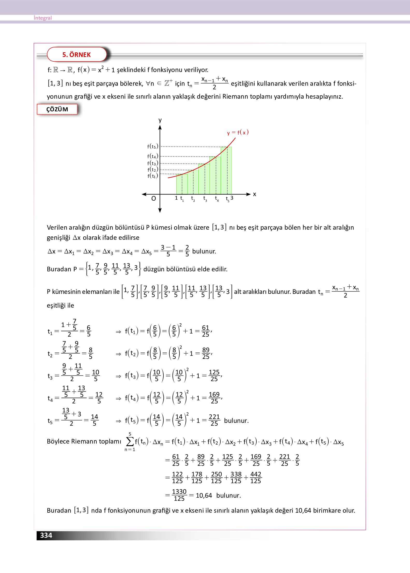 12. Sınıf Meb Yayınları Fen Lisesi Matematik Ders Kitabı Sayfa 334 Cevapları