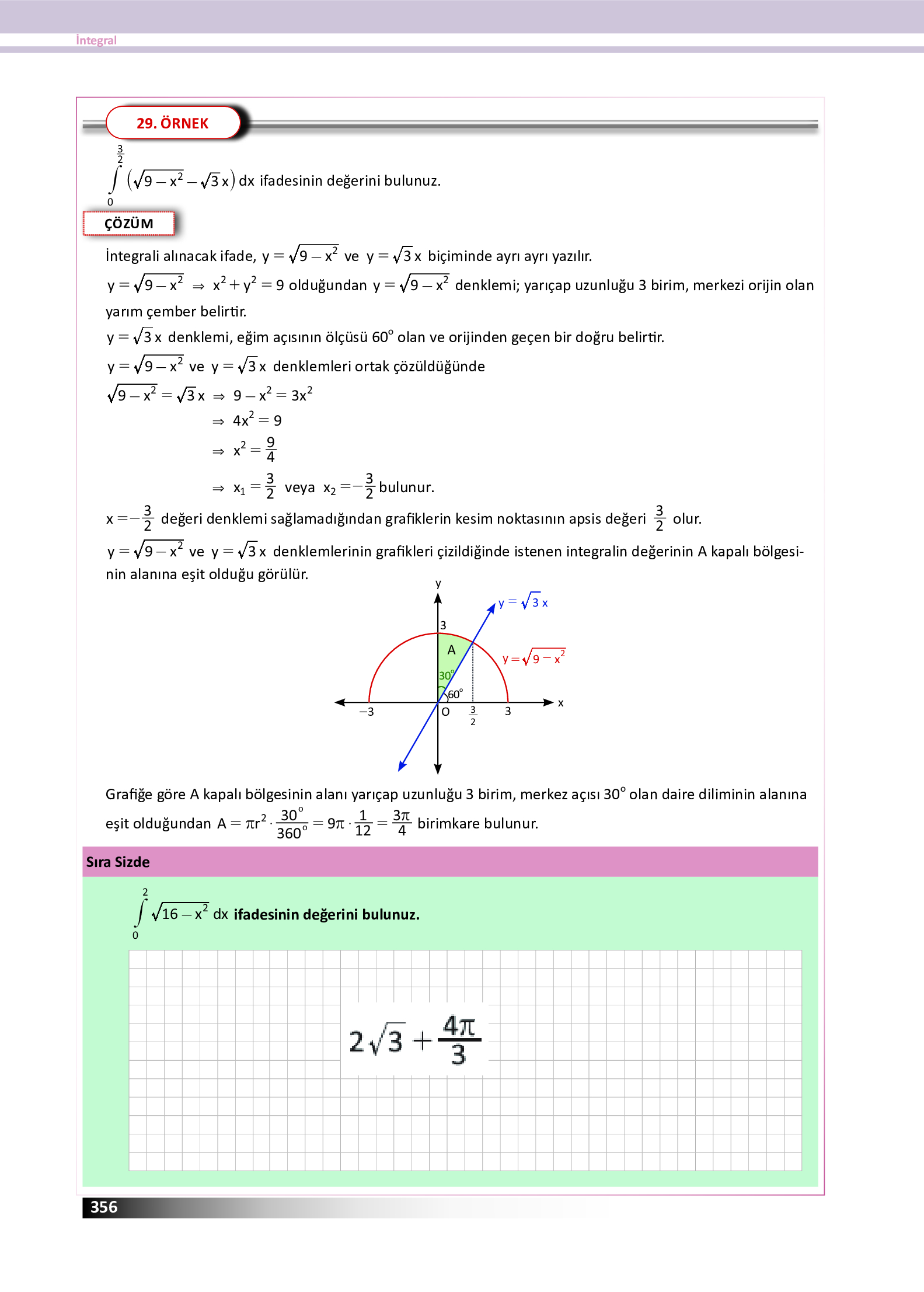 12. Sınıf Meb Yayınları Fen Lisesi Matematik Ders Kitabı Sayfa 356 Cevapları