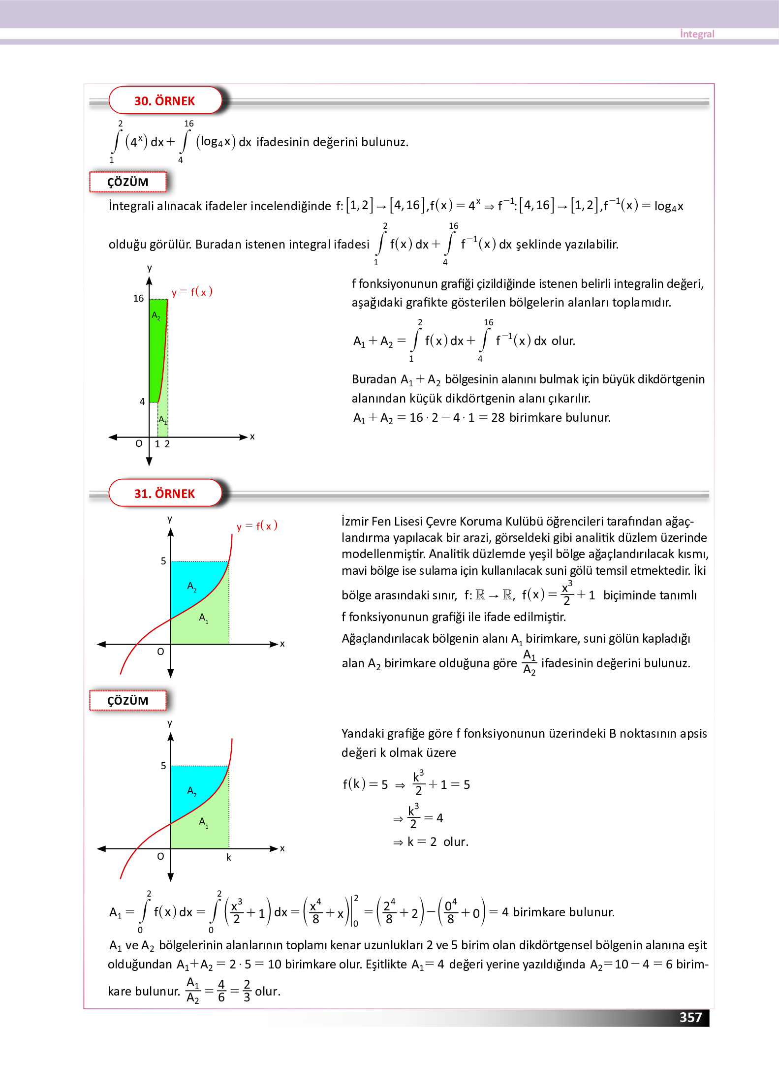 12. Sınıf Meb Yayınları Fen Lisesi Matematik Ders Kitabı Sayfa 357 Cevapları
