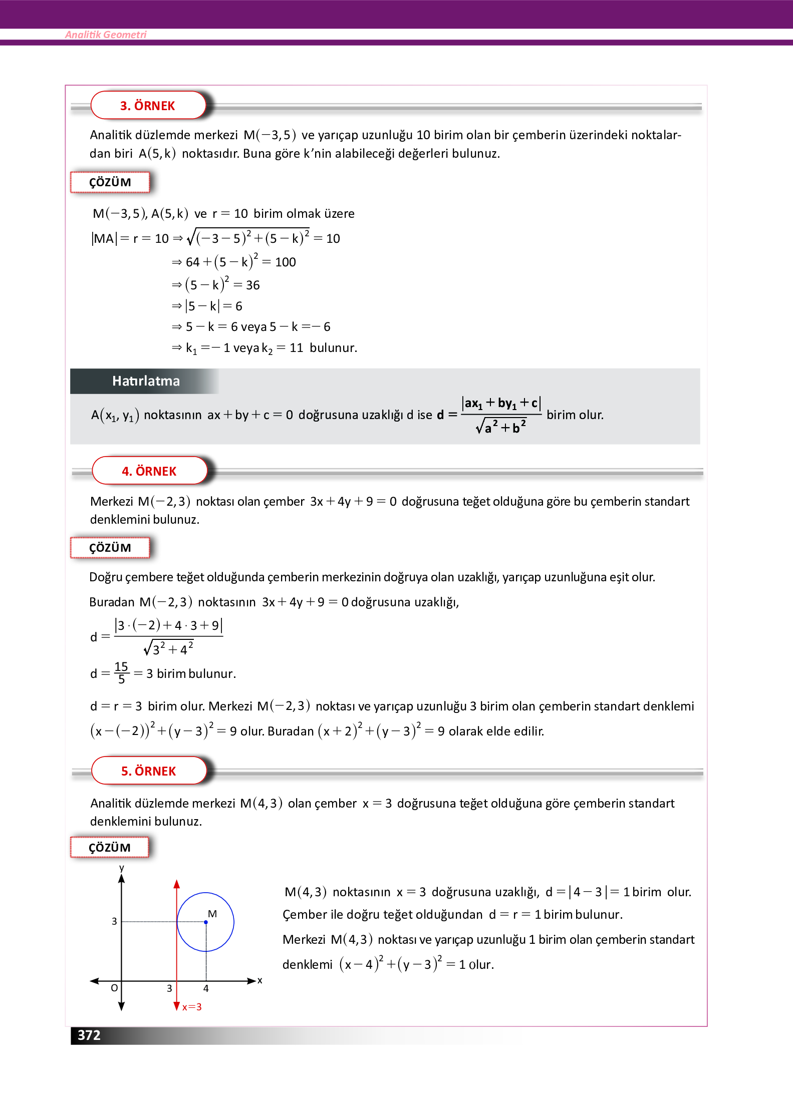 12. Sınıf Meb Yayınları Fen Lisesi Matematik Ders Kitabı Sayfa 372 Cevapları