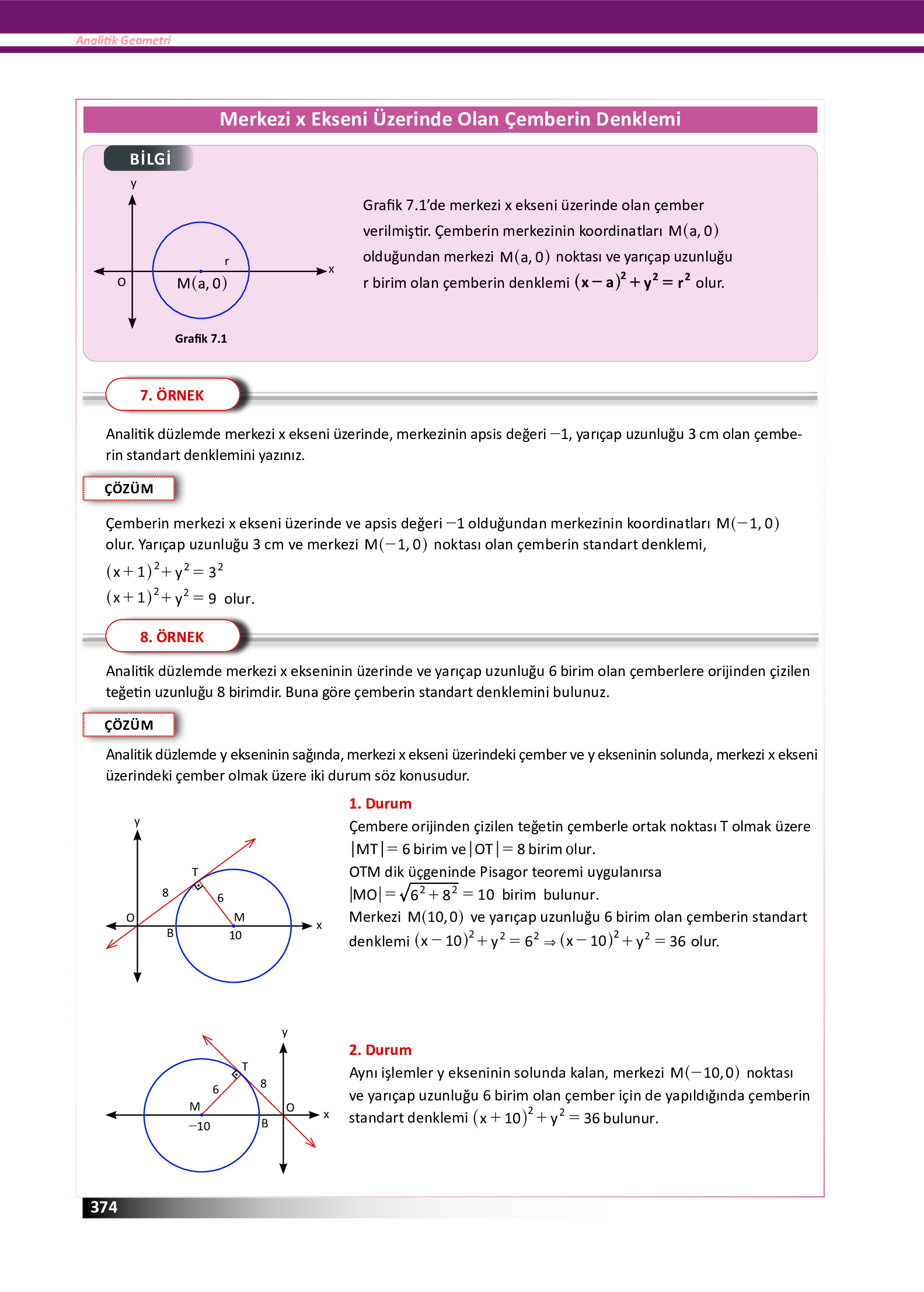 12. Sınıf Meb Yayınları Fen Lisesi Matematik Ders Kitabı Sayfa 374 Cevapları