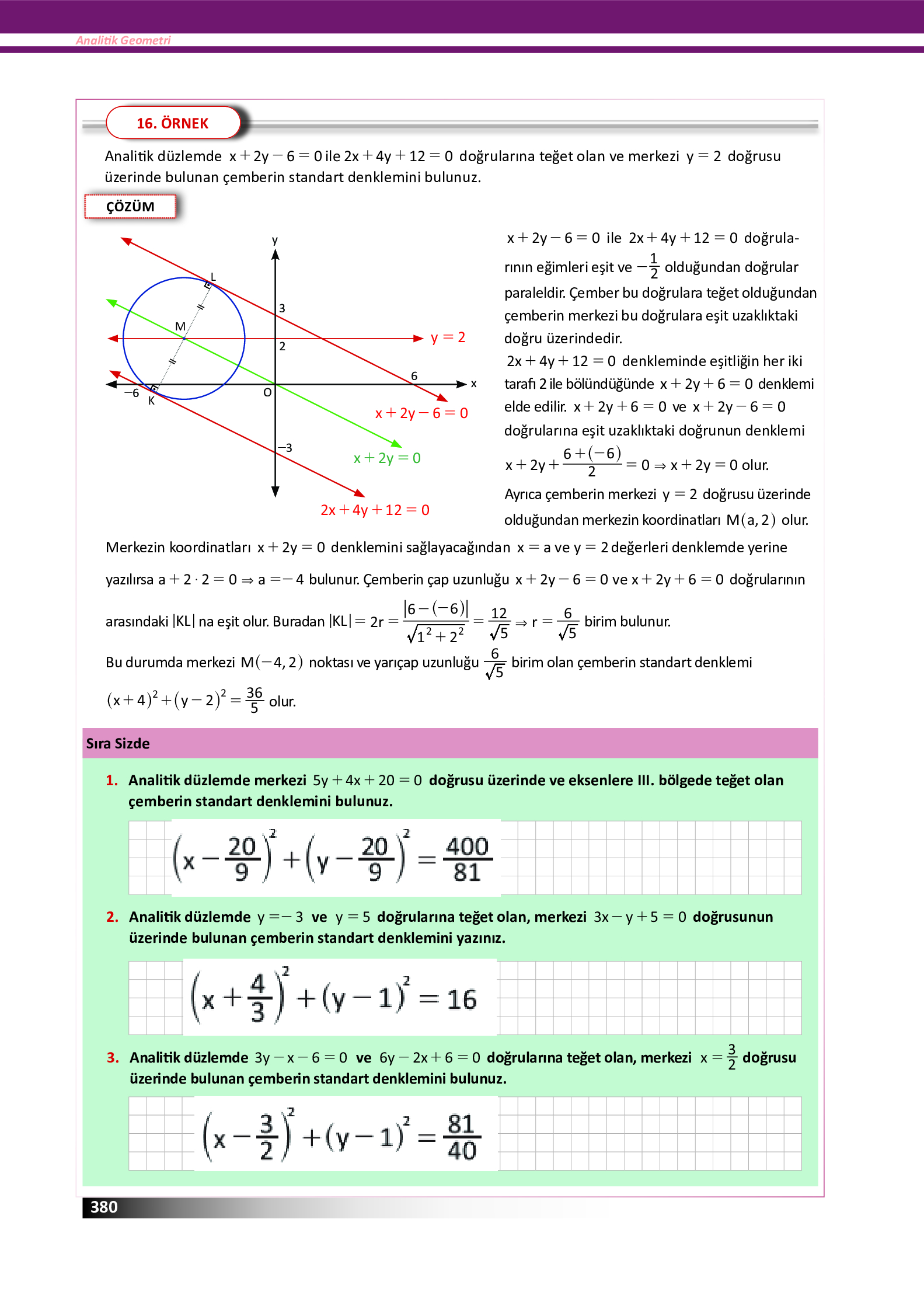 12. Sınıf Meb Yayınları Fen Lisesi Matematik Ders Kitabı Sayfa 380 Cevapları 12. Sınıf Meb Yayınları Fen Lisesi Matematik Ders Kitabı Sayfa 380 Cevapları