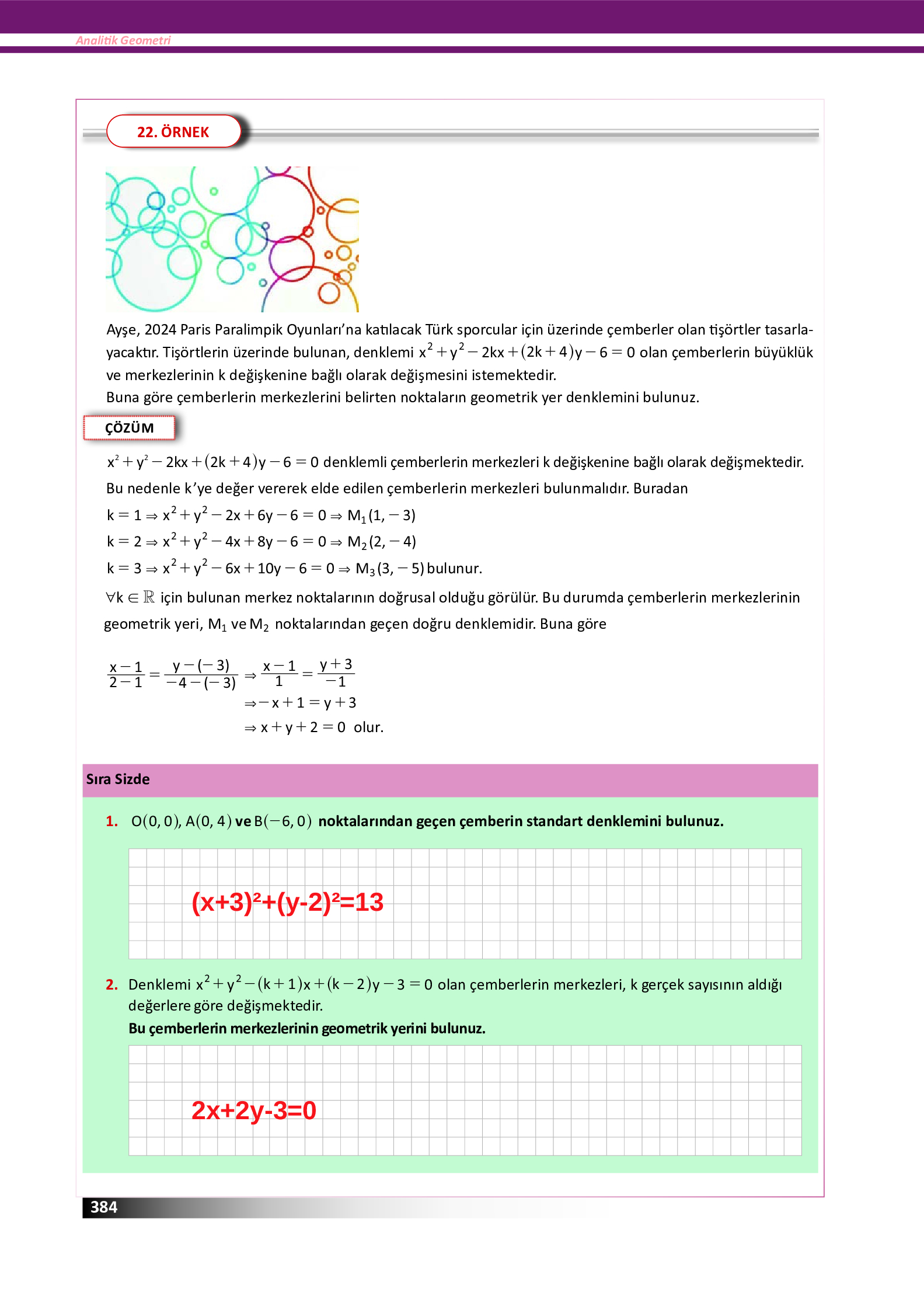 12. Sınıf Meb Yayınları Fen Lisesi Matematik Ders Kitabı Sayfa 384 Cevapları