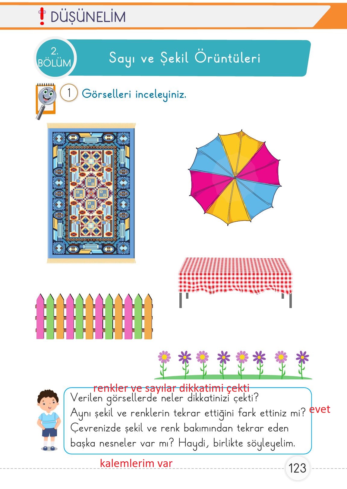 1. Sınıf Meb Yayınları Matematik Ders Kitabı 1. Kitap Sayfa 123 Cevapları 1. Sınıf Meb Yayınları Matematik Ders Kitabı 1. Kitap Sayfa 123 Cevapları