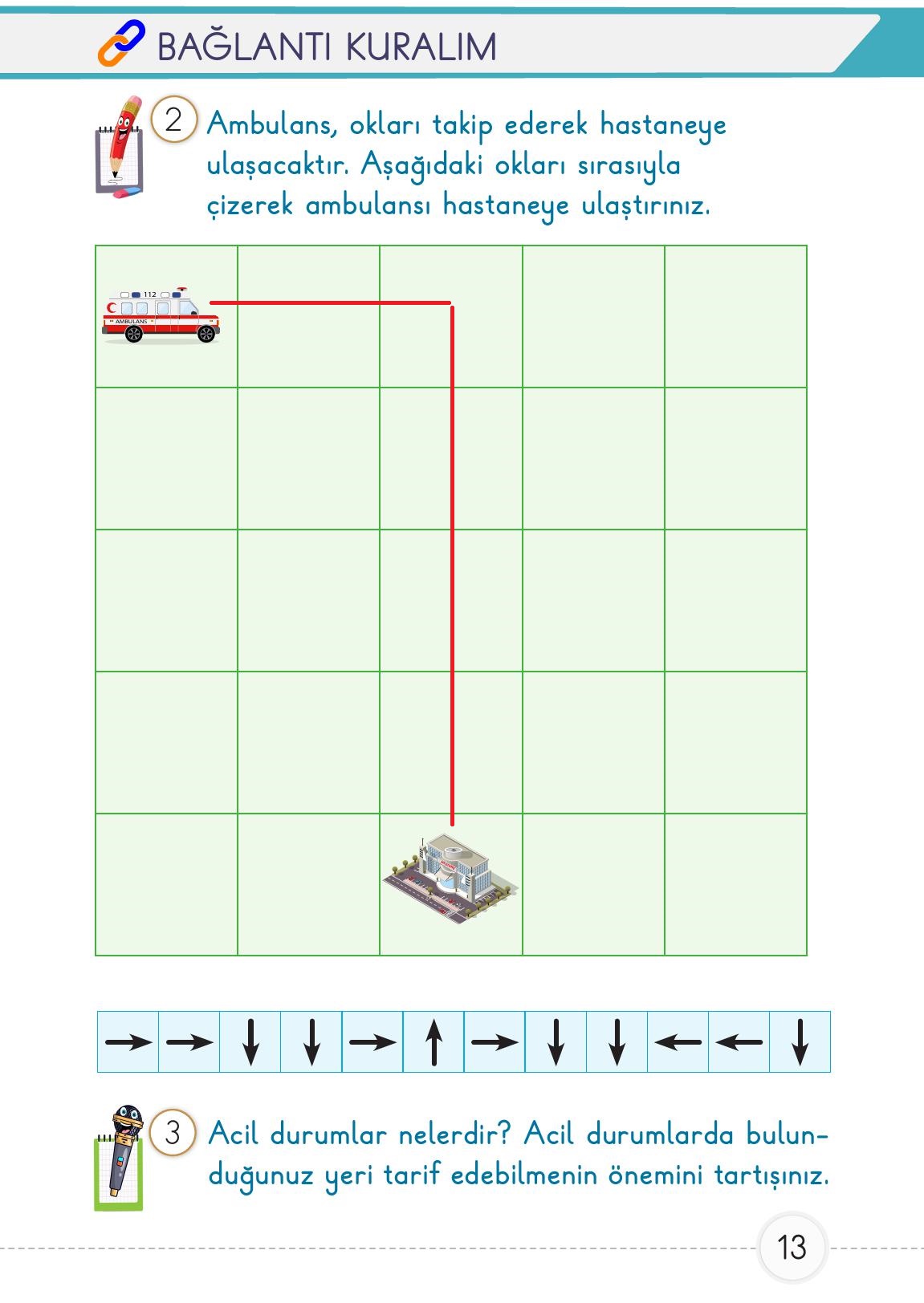 1. Sınıf Meb Yayınları Matematik Ders Kitabı 1. Kitap Sayfa 13 Cevapları