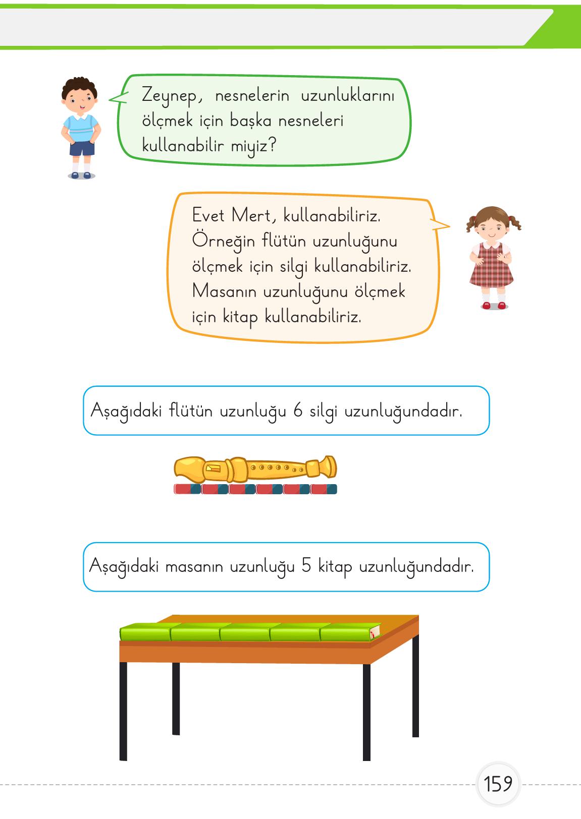 1. Sınıf Meb Yayınları Matematik Ders Kitabı 1. Kitap Sayfa 159 Cevapları