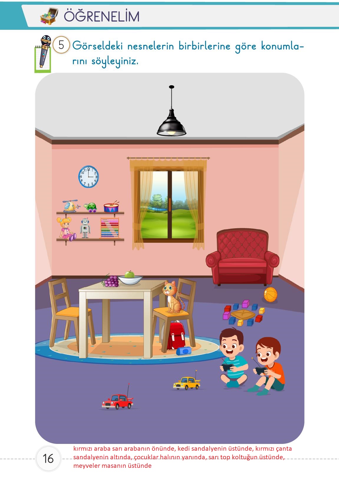 1. Sınıf Meb Yayınları Matematik Ders Kitabı 1. Kitap Sayfa 16 Cevapları