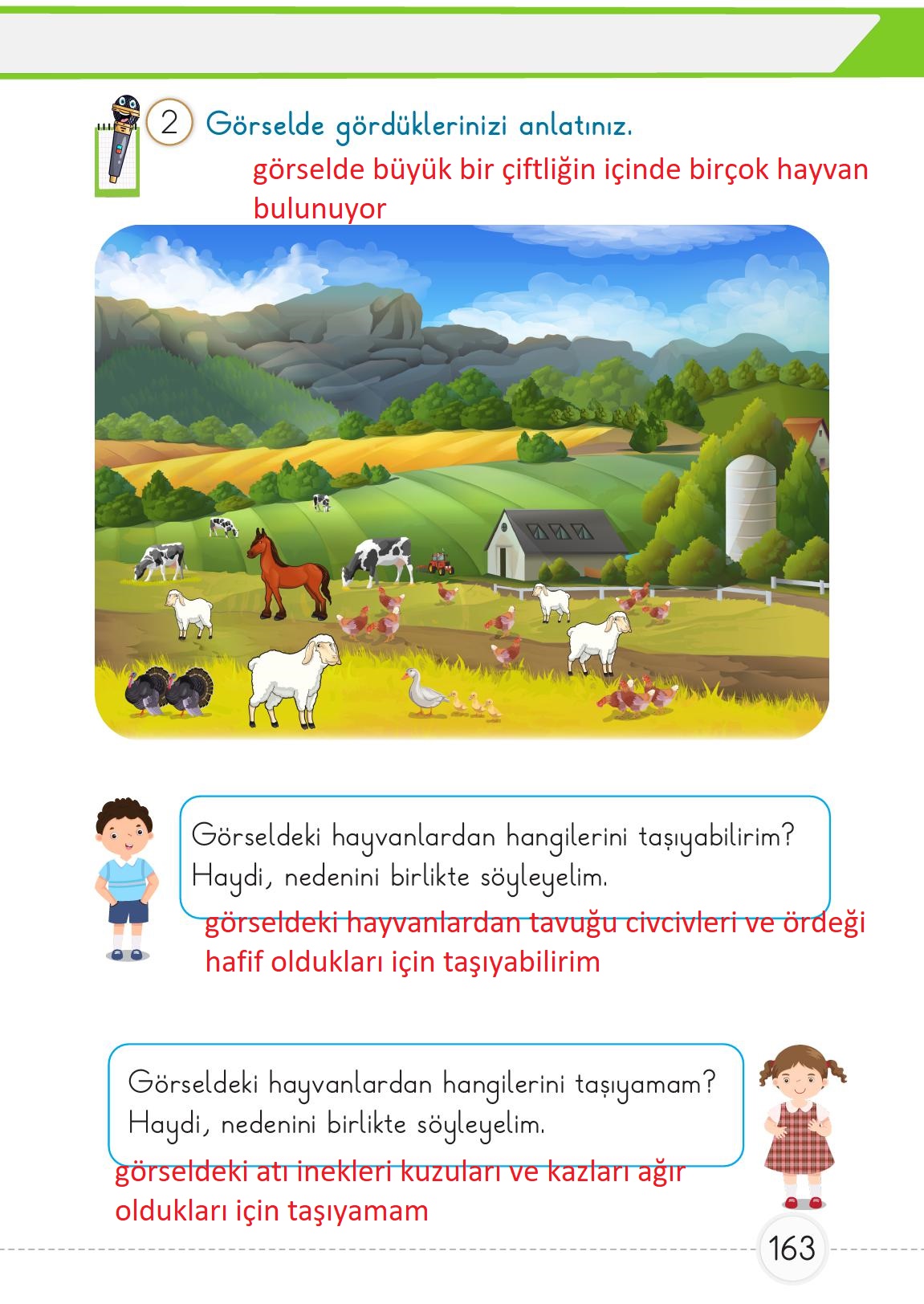 1. Sınıf Meb Yayınları Matematik Ders Kitabı 1. Kitap Sayfa 163 Cevapları