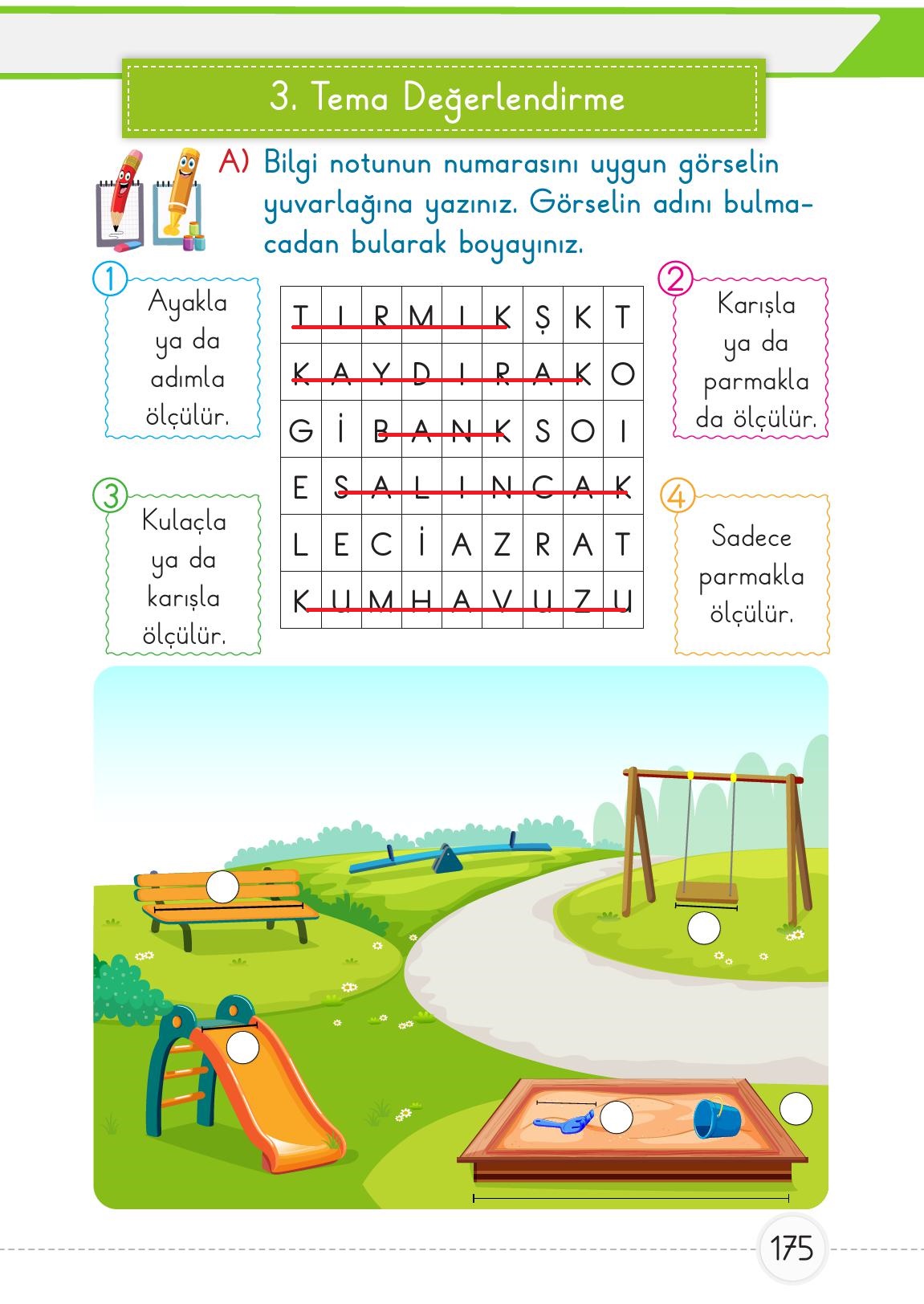 1. Sınıf Meb Yayınları Matematik Ders Kitabı 1. Kitap Sayfa 175 Cevapları