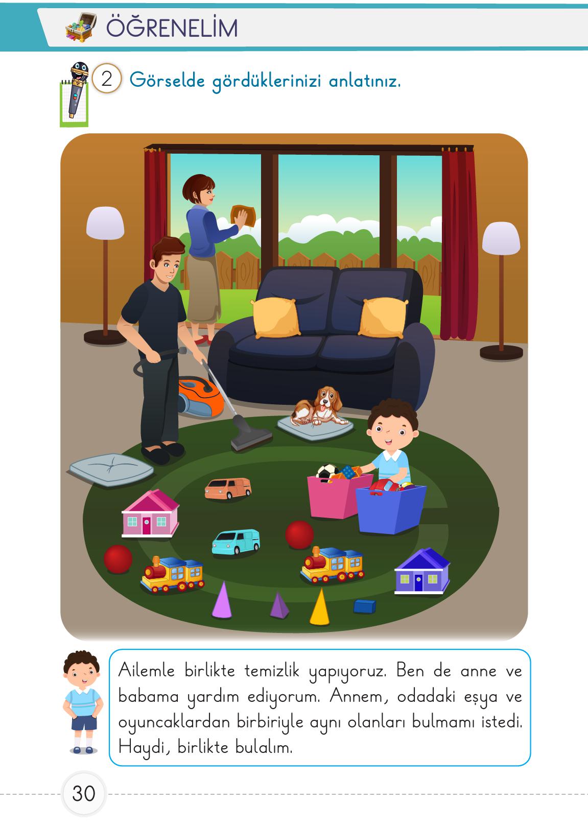 1. Sınıf Meb Yayınları Matematik Ders Kitabı 1. Kitap Sayfa 30 Cevapları