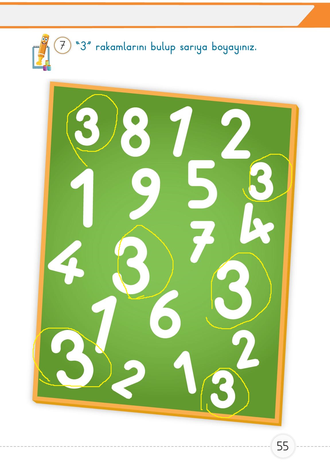 1. Sınıf Meb Yayınları Matematik Ders Kitabı 1. Kitap Sayfa 55 Cevapları 1. Sınıf Meb Yayınları Matematik Ders Kitabı 1. Kitap Sayfa 55 Cevapları