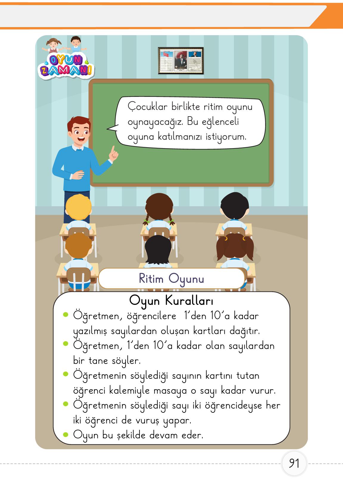1. Sınıf Meb Yayınları Matematik Ders Kitabı 1. Kitap Sayfa 91 Cevapları