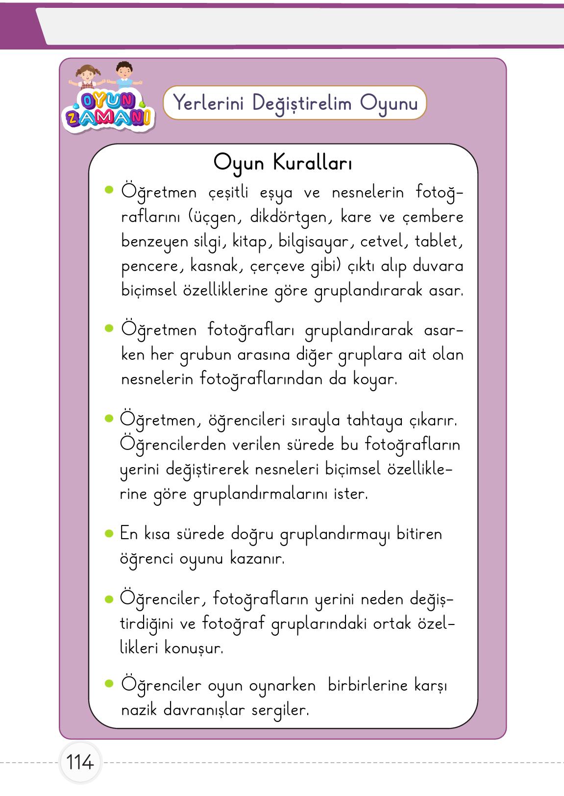 1. Sınıf Meb Yayınları Matematik Ders Kitabı 2. Kitap Sayfa 114 Cevapları