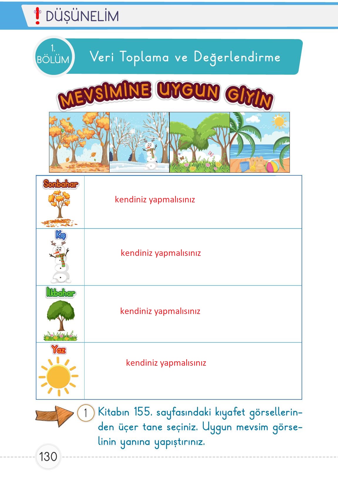 1. Sınıf Meb Yayınları Matematik Ders Kitabı 2. Kitap Sayfa 130 Cevapları 1. Sınıf Meb Yayınları Matematik Ders Kitabı 2. Kitap Sayfa 130 Cevapları