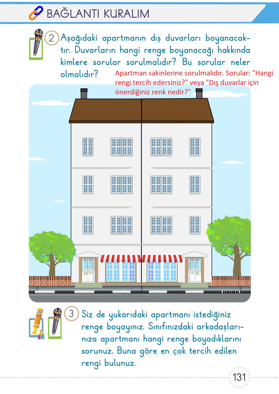 1. Sınıf Meb Yayınları Matematik Ders Kitabı 2. Kitap Sayfa 131 Cevapları
