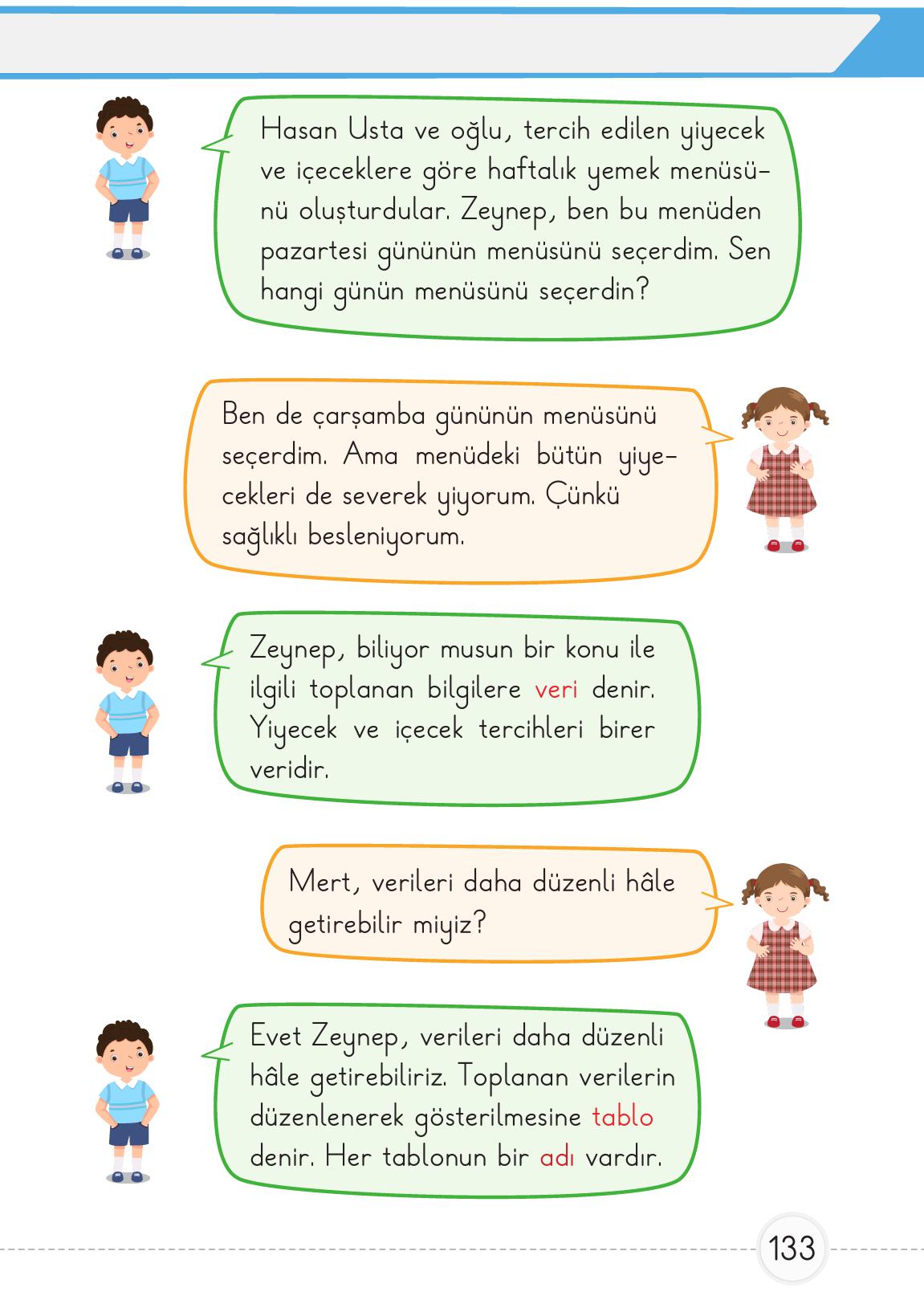 1. Sınıf Meb Yayınları Matematik Ders Kitabı 2. Kitap Sayfa 133 Cevapları 1. Sınıf Meb Yayınları Matematik Ders Kitabı 2. Kitap Sayfa 133 Cevapları