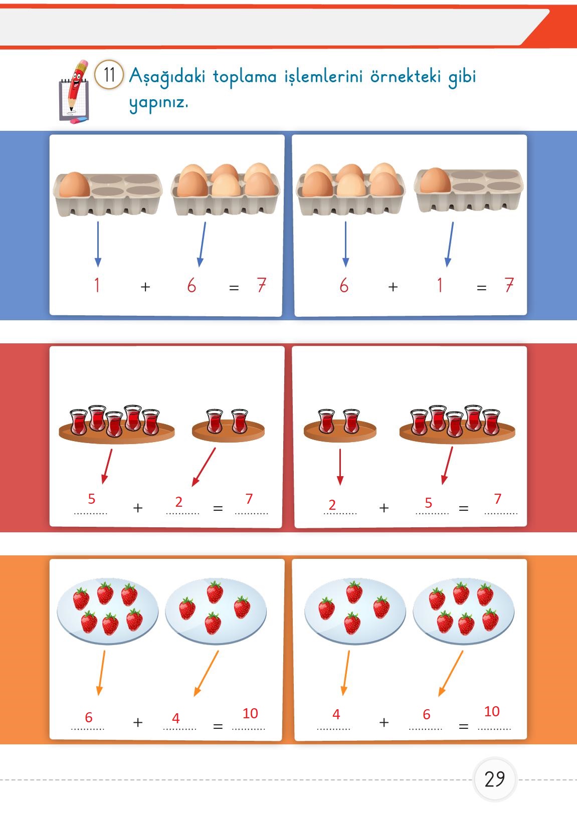 1. Sınıf Meb Yayınları Matematik Ders Kitabı 2. Kitap Sayfa 29 Cevapları