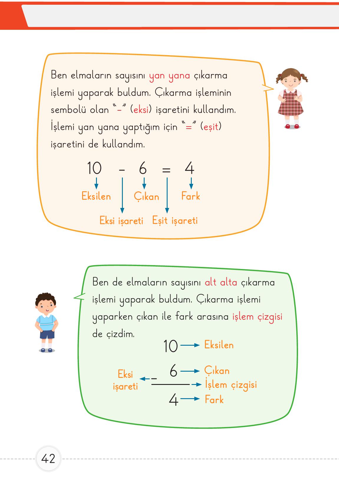 1. Sınıf Meb Yayınları Matematik Ders Kitabı 2. Kitap Sayfa 42 Cevapları