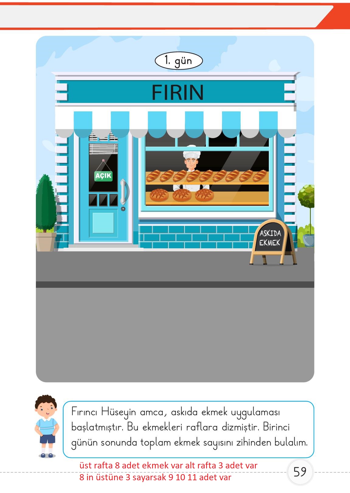 1. Sınıf Meb Yayınları Matematik Ders Kitabı 2. Kitap Sayfa 59 Cevapları