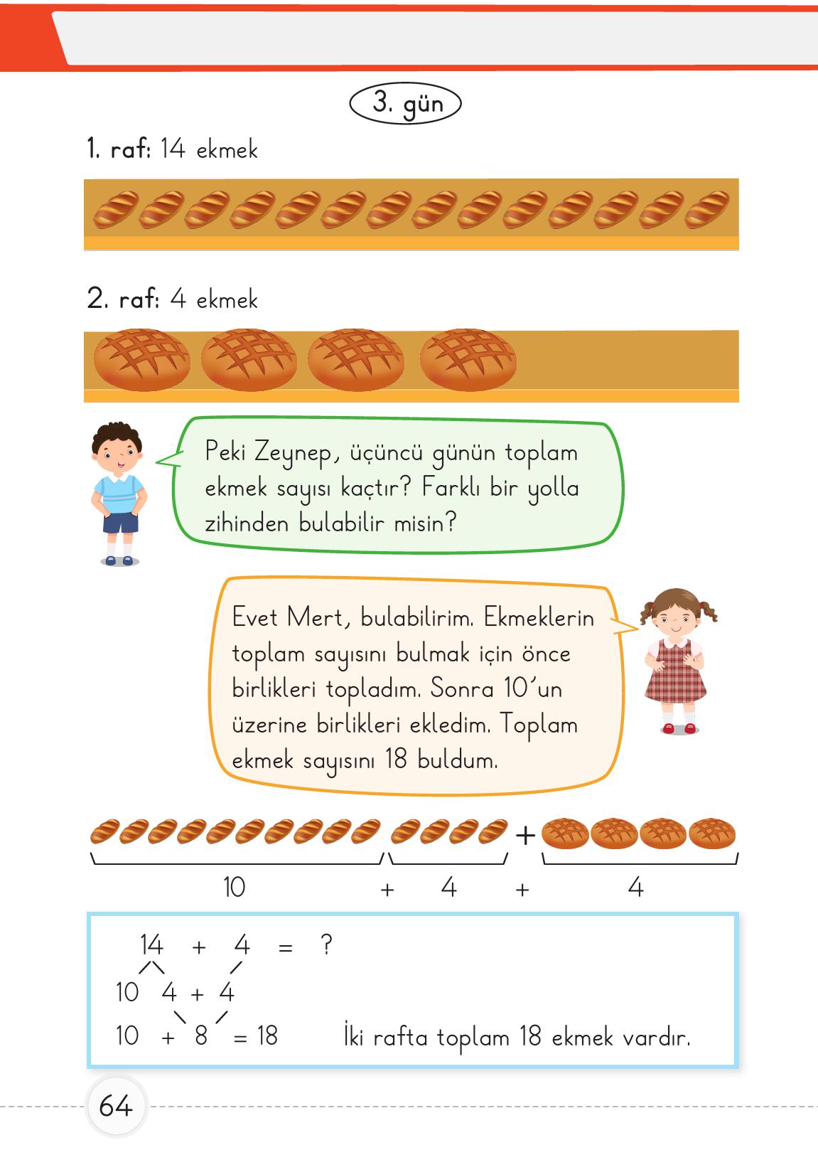 1. Sınıf Meb Yayınları Matematik Ders Kitabı 2. Kitap Sayfa 64 Cevapları 1. Sınıf Meb Yayınları Matematik Ders Kitabı 2. Kitap Sayfa 64 Cevapları