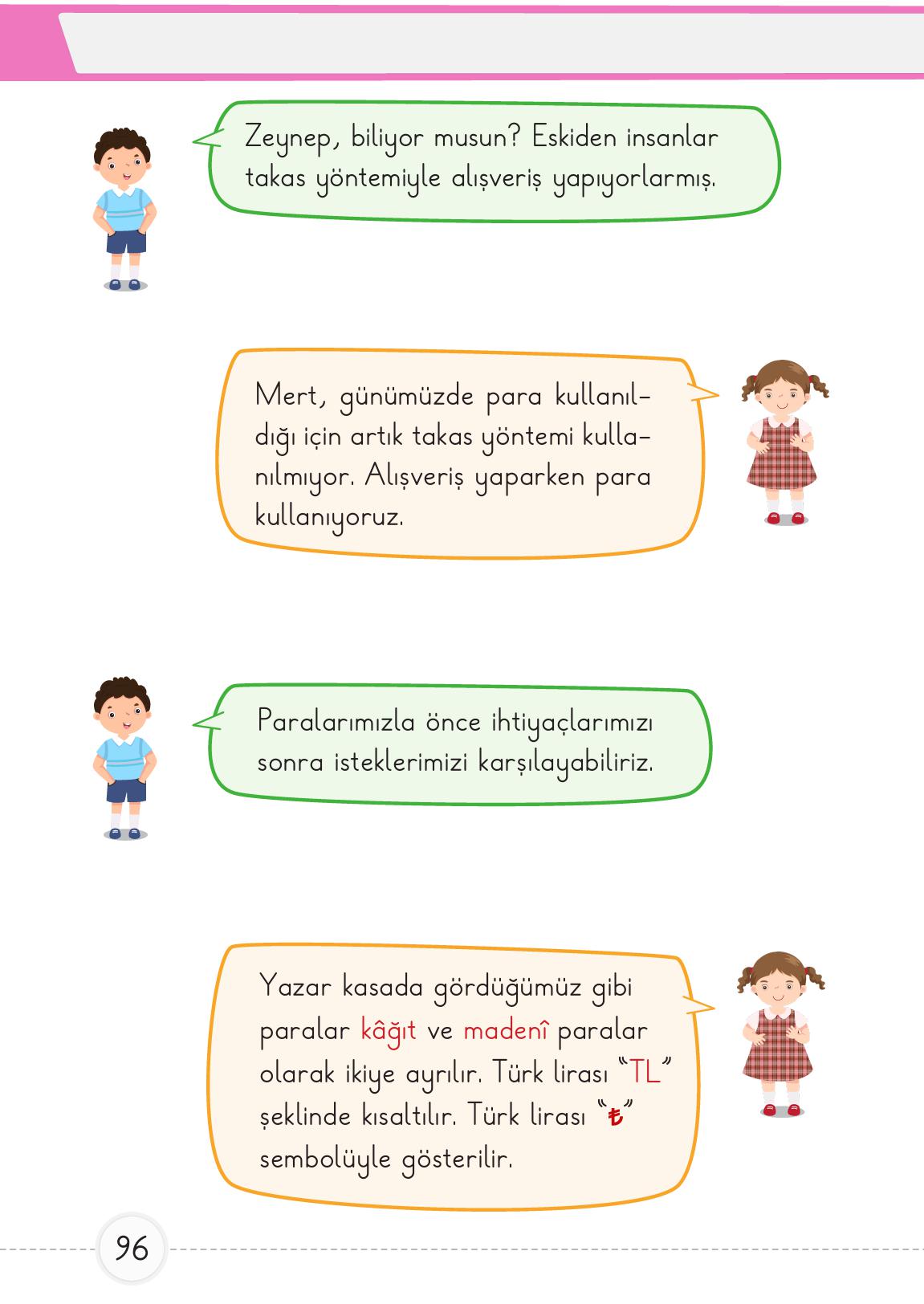 1. Sınıf Meb Yayınları Matematik Ders Kitabı 2. Kitap Sayfa 96 Cevapları