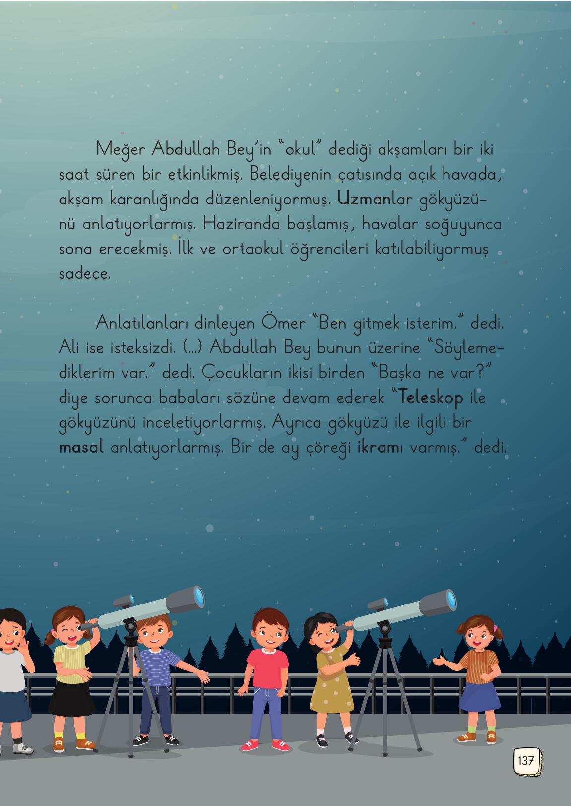 1. Sınıf Meb Yayınları Türkçe Ders Kitabı 1. Kitap Sayfa 137 Cevapları