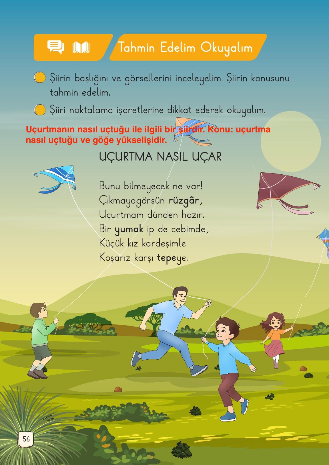1. Sınıf Meb Yayınları Türkçe Ders Kitabı 1. Kitap Sayfa 56 Cevapları 1. Sınıf Meb Yayınları Türkçe Ders Kitabı 1. Kitap Sayfa 56 Cevapları