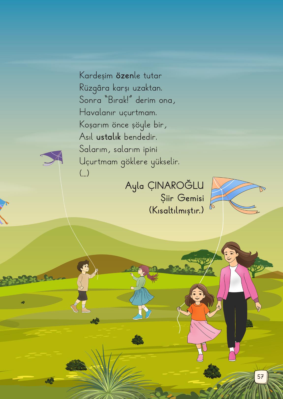 1. Sınıf Meb Yayınları Türkçe Ders Kitabı 1. Kitap Sayfa 57 Cevapları 1. Sınıf Meb Yayınları Türkçe Ders Kitabı 1. Kitap Sayfa 57 Cevapları