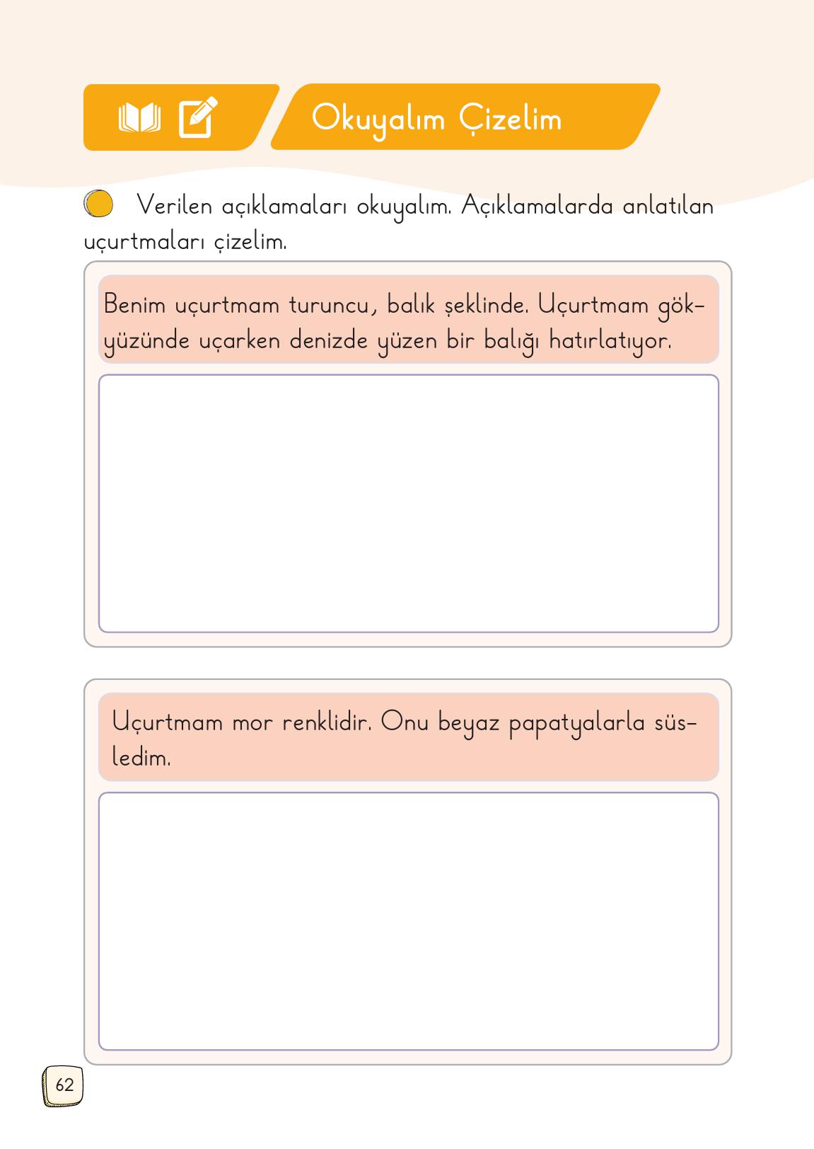 1. Sınıf Meb Yayınları Türkçe Ders Kitabı 1. Kitap Sayfa 62 Cevapları 1. Sınıf Meb Yayınları Türkçe Ders Kitabı 1. Kitap Sayfa 62 Cevapları