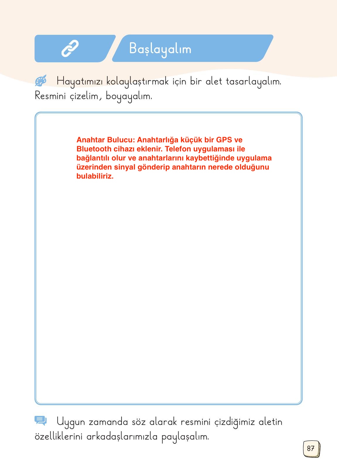 1. Sınıf Meb Yayınları Türkçe Ders Kitabı 1. Kitap Sayfa 87 Cevapları