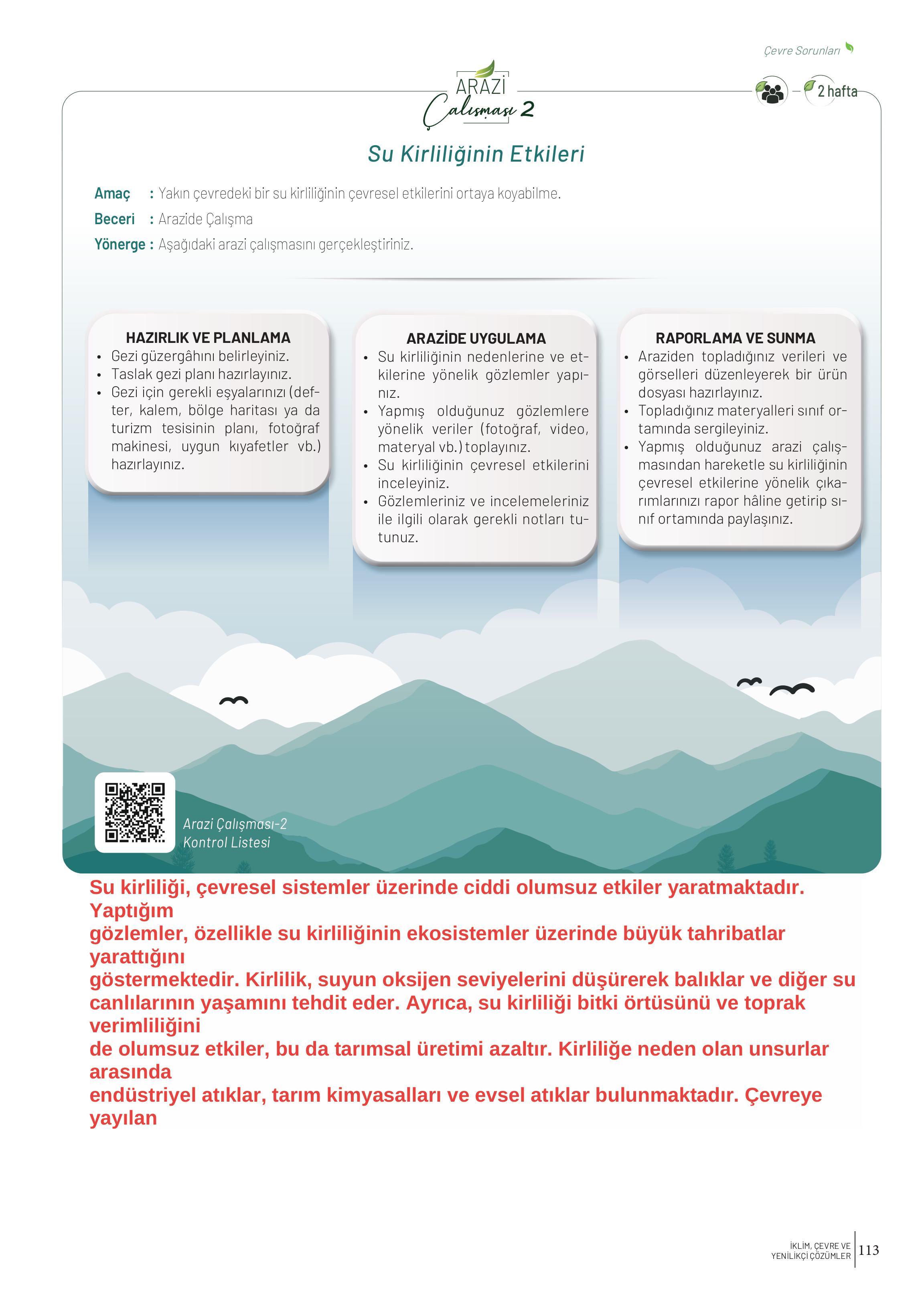 10-11-12. Sınıf Meb Yayınları İklim Çevre Ve Yenilikçi Çözümler Ders Kitabı Sayfa 113 Cevapları 10-11-12. Sınıf Meb Yayınları İklim Çevre Ve Yenilikçi Çözümler Ders Kitabı Sayfa 113 Cevapları