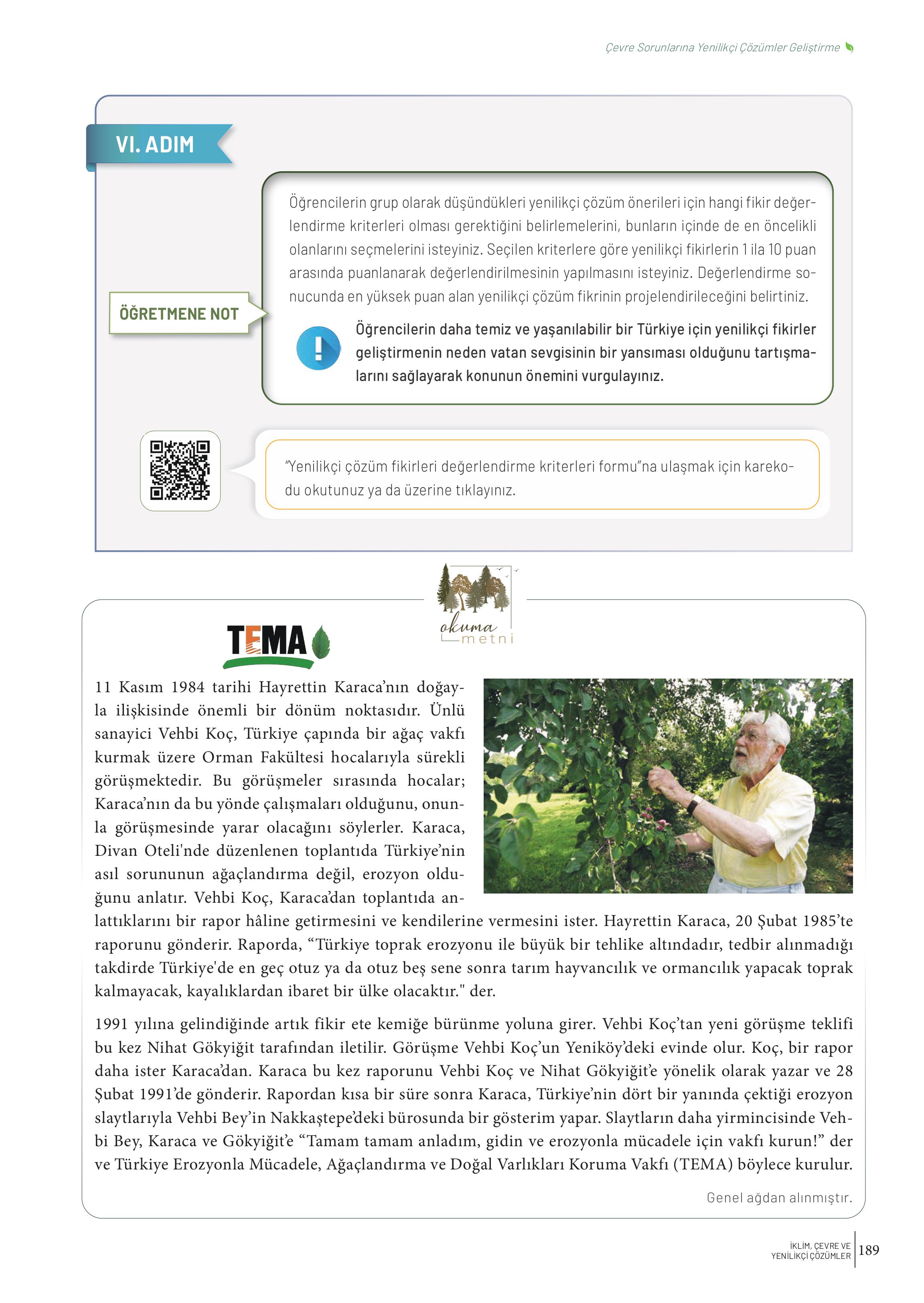 10-11-12. Sınıf Meb Yayınları İklim Çevre Ve Yenilikçi Çözümler Ders Kitabı Sayfa 189 Cevapları 10-11-12. Sınıf Meb Yayınları İklim Çevre Ve Yenilikçi Çözümler Ders Kitabı Sayfa 189 Cevapları