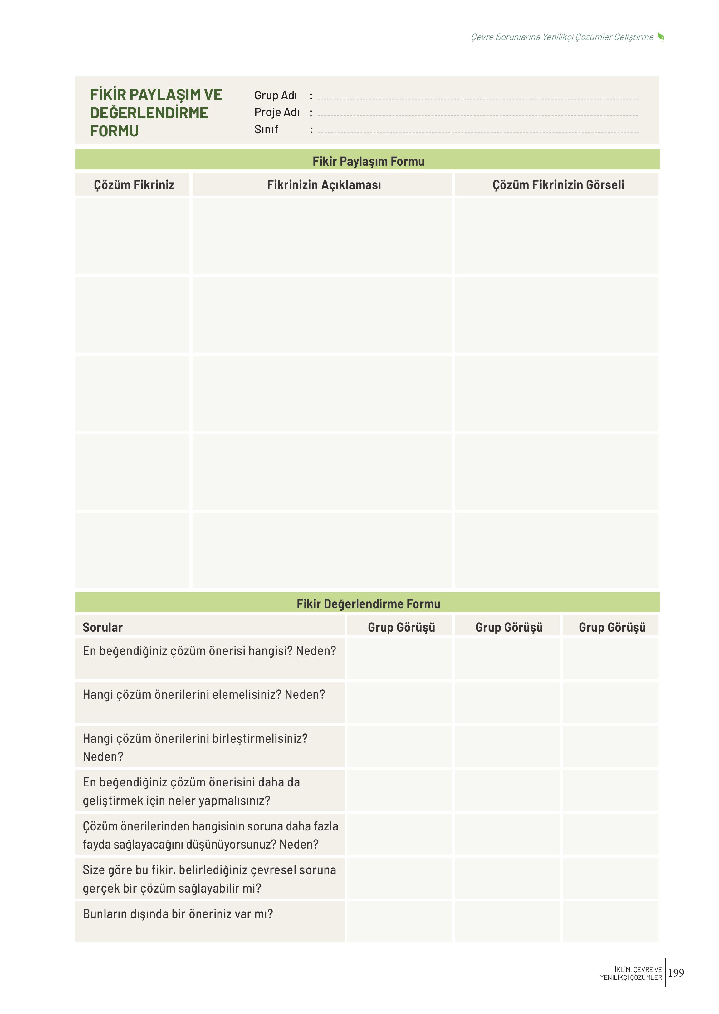 10-11-12. Sınıf Meb Yayınları İklim Çevre Ve Yenilikçi Çözümler Ders Kitabı Sayfa 199 Cevapları 10-11-12. Sınıf Meb Yayınları İklim Çevre Ve Yenilikçi Çözümler Ders Kitabı Sayfa 199 Cevapları